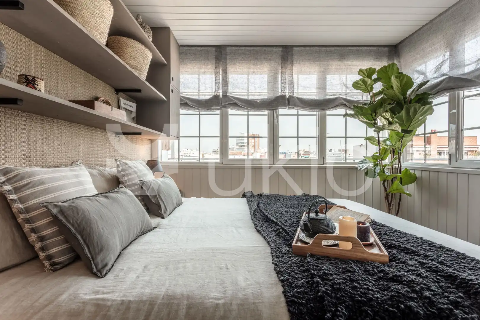 Bedroom of Apartments for rent in Madrid  with Air Conditioner, Terrace and Furnished