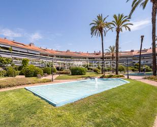 Garden of Apartment to rent in Sitges  with Air Conditioner, Heating and Private garden