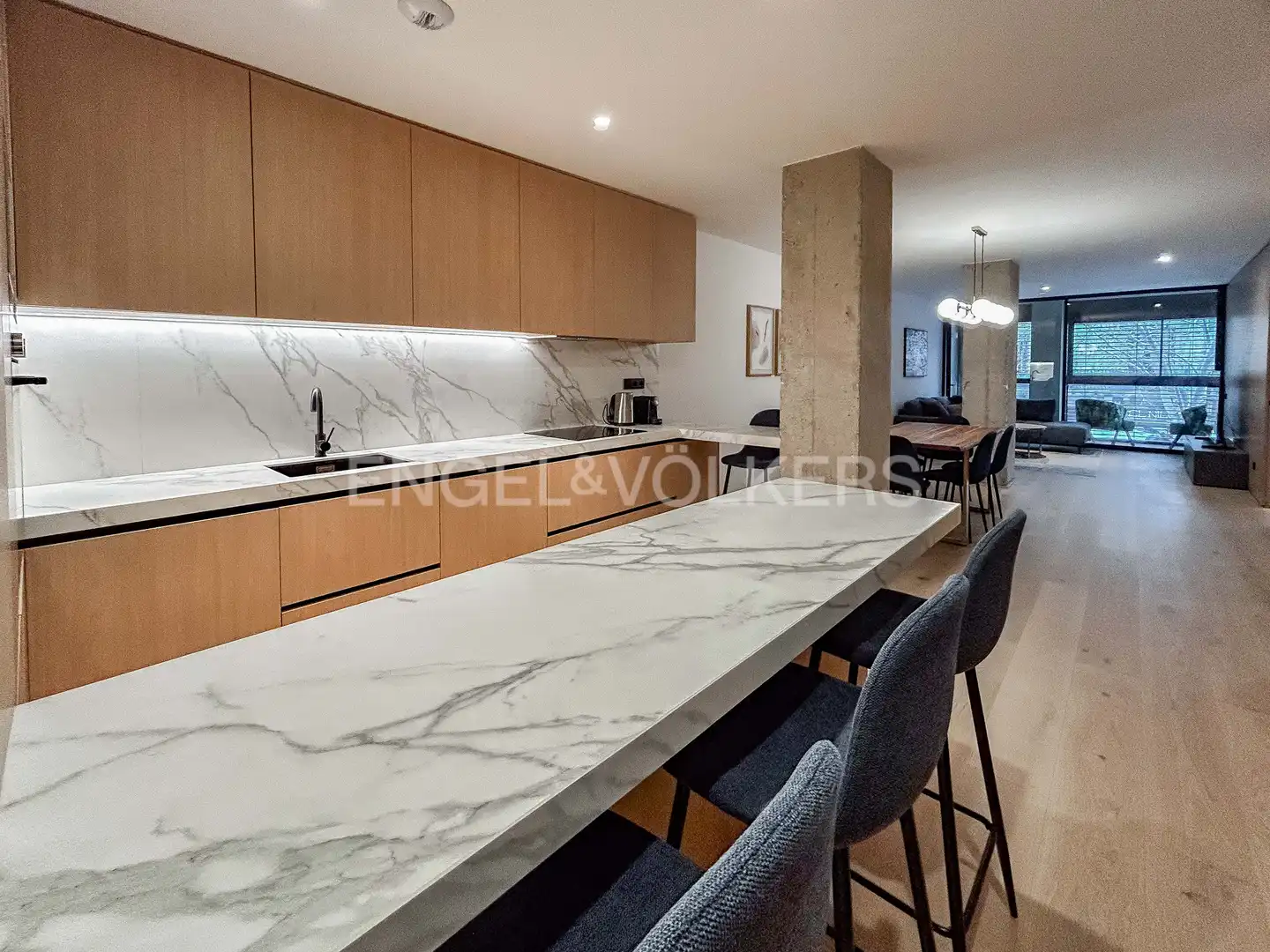 Kitchen of Flat for rent in Barcelona  with Air Conditioner, Heating and Parquet flooring
