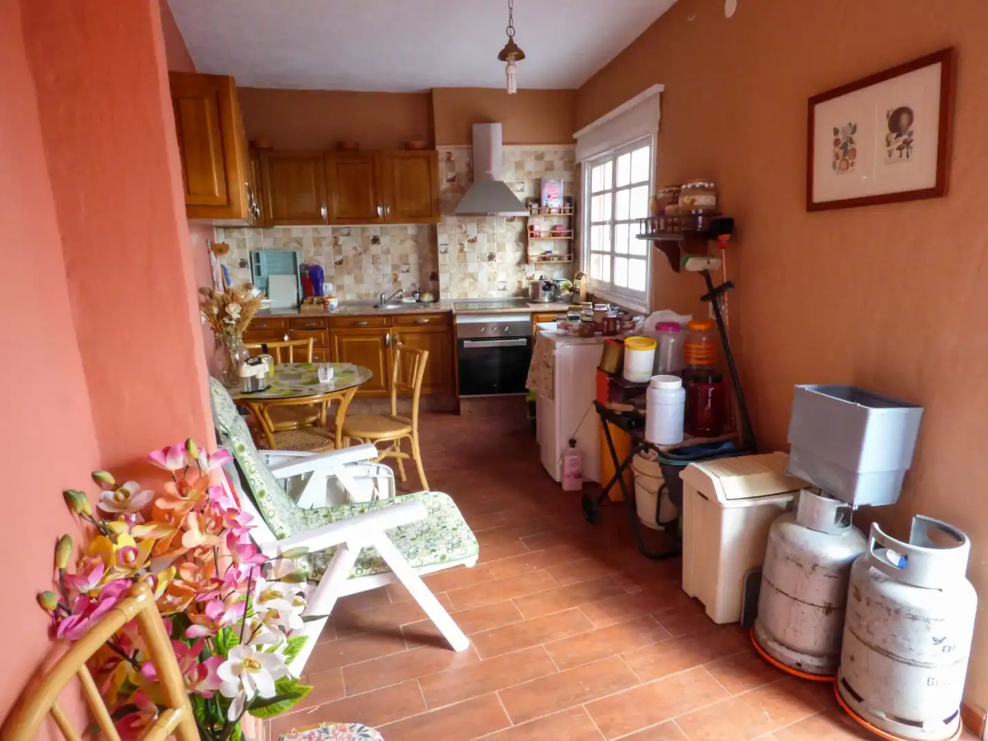 Cuina de Casa o xalet en venda en San Cristóbal de la Laguna amb Traster, Forn i Microones