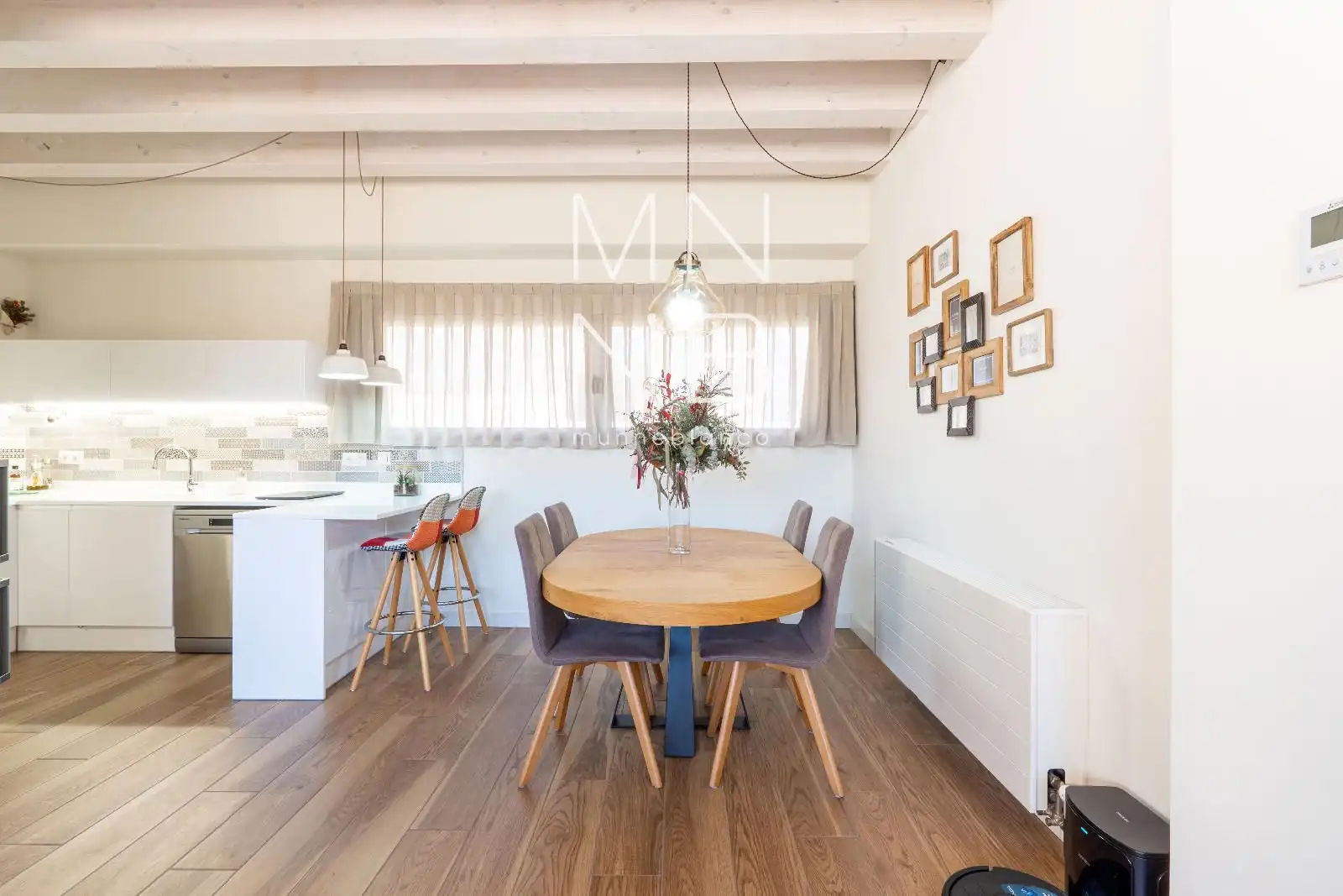 Dining room of Detached homes for sale in Mataró  with Air Conditioner, Heating and Furnished
