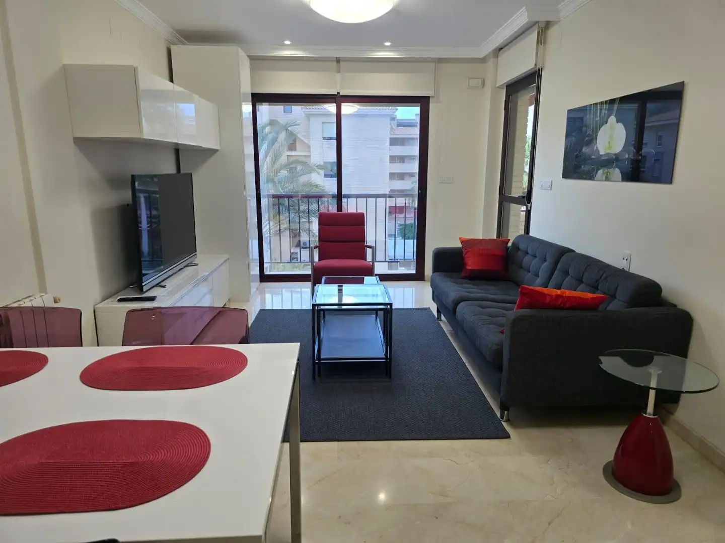 Living room of Apartments for rent in L'Alfàs del Pi  with Air Conditioner, Heating and Terrace