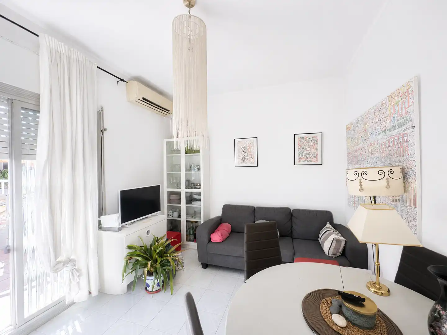 Sala de estar de Ático en venta en Sitges con Calefacción y Terraza