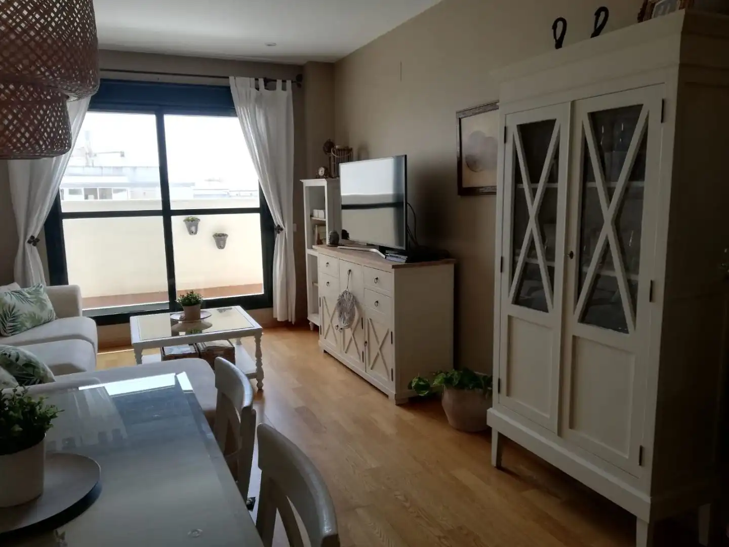 Sala d'estar de Àtic en venda en Jerez de la Frontera amb Aire condicionat, Calefacció i Parquet