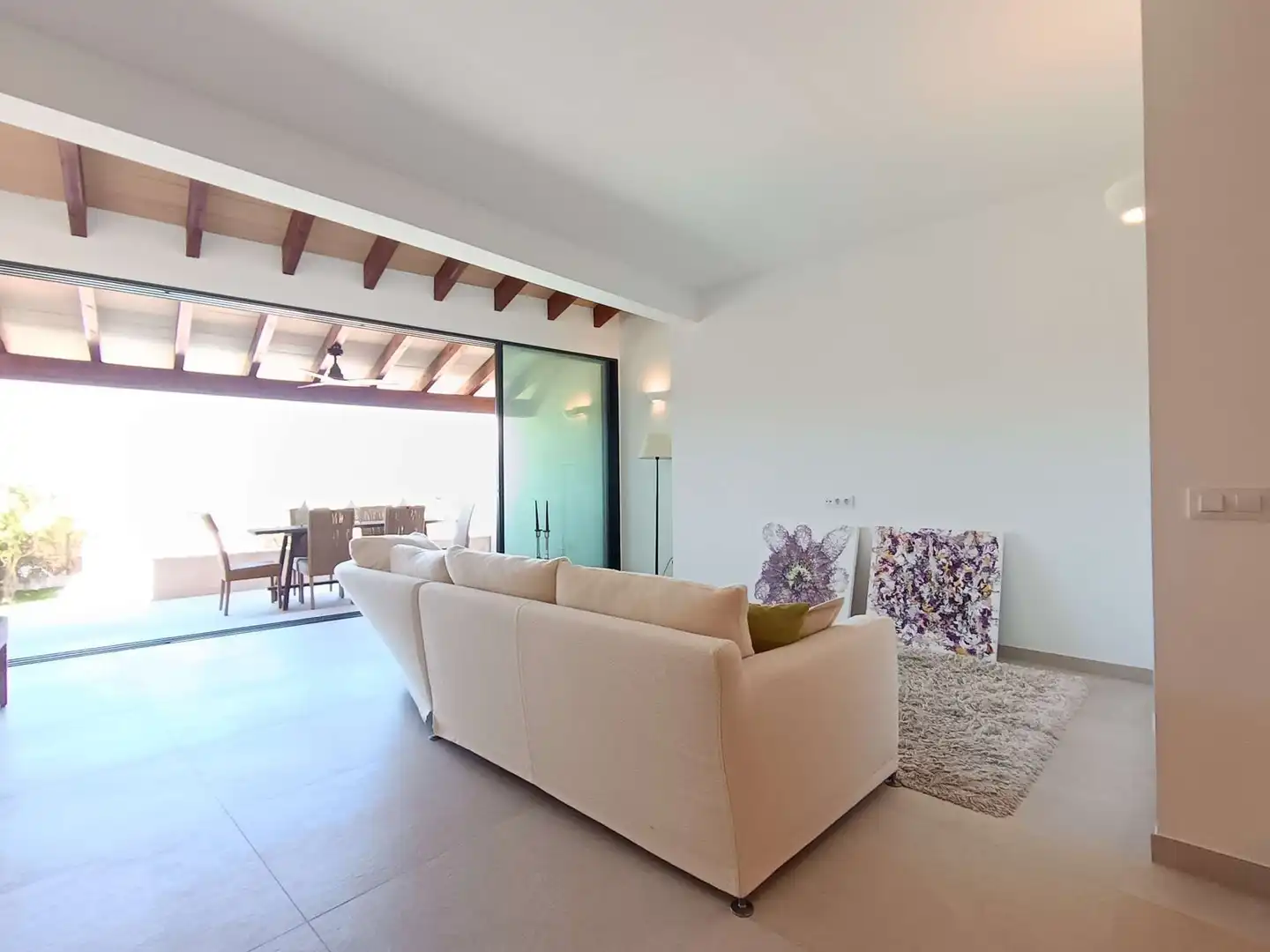Living room of Houses for sale in Llubí  with Heating, Terrace and Furnished