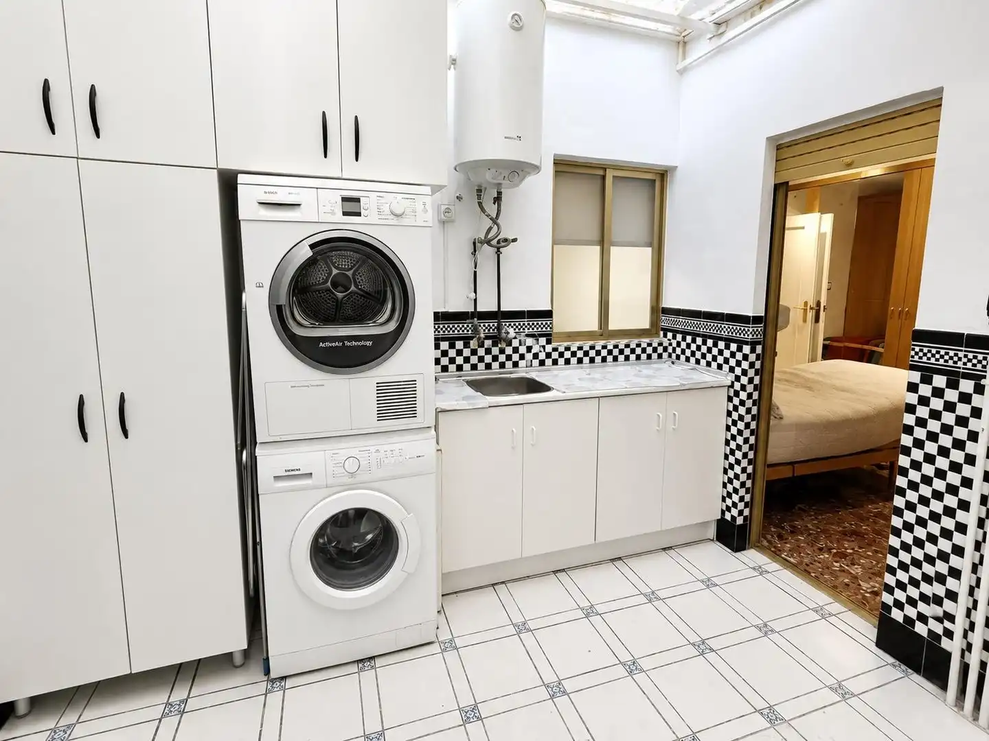 Küche von Wohnung zum Verkauf in Elche / Elx mit Klimaanlage, Möbliert und Balkon