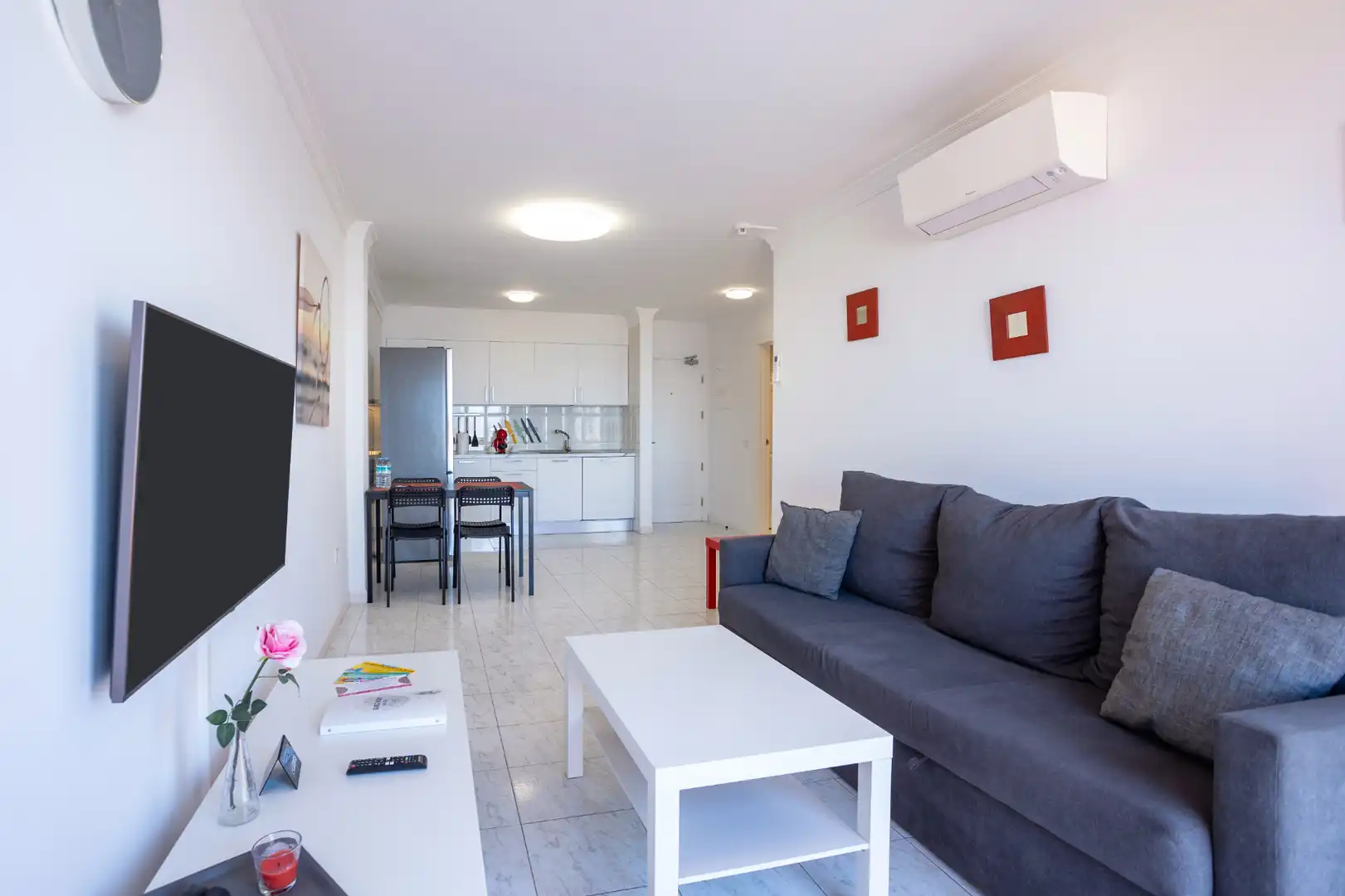 Wohnzimmer von Wohnungen zum Verkauf in Santiago del Teide mit Klimaanlage, Terrasse und Möbliert