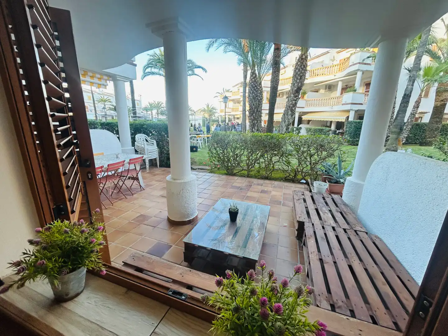 Jardí de Planta baixa de lloguer en Dénia amb Aire condicionat, Calefacció i Jardí privat