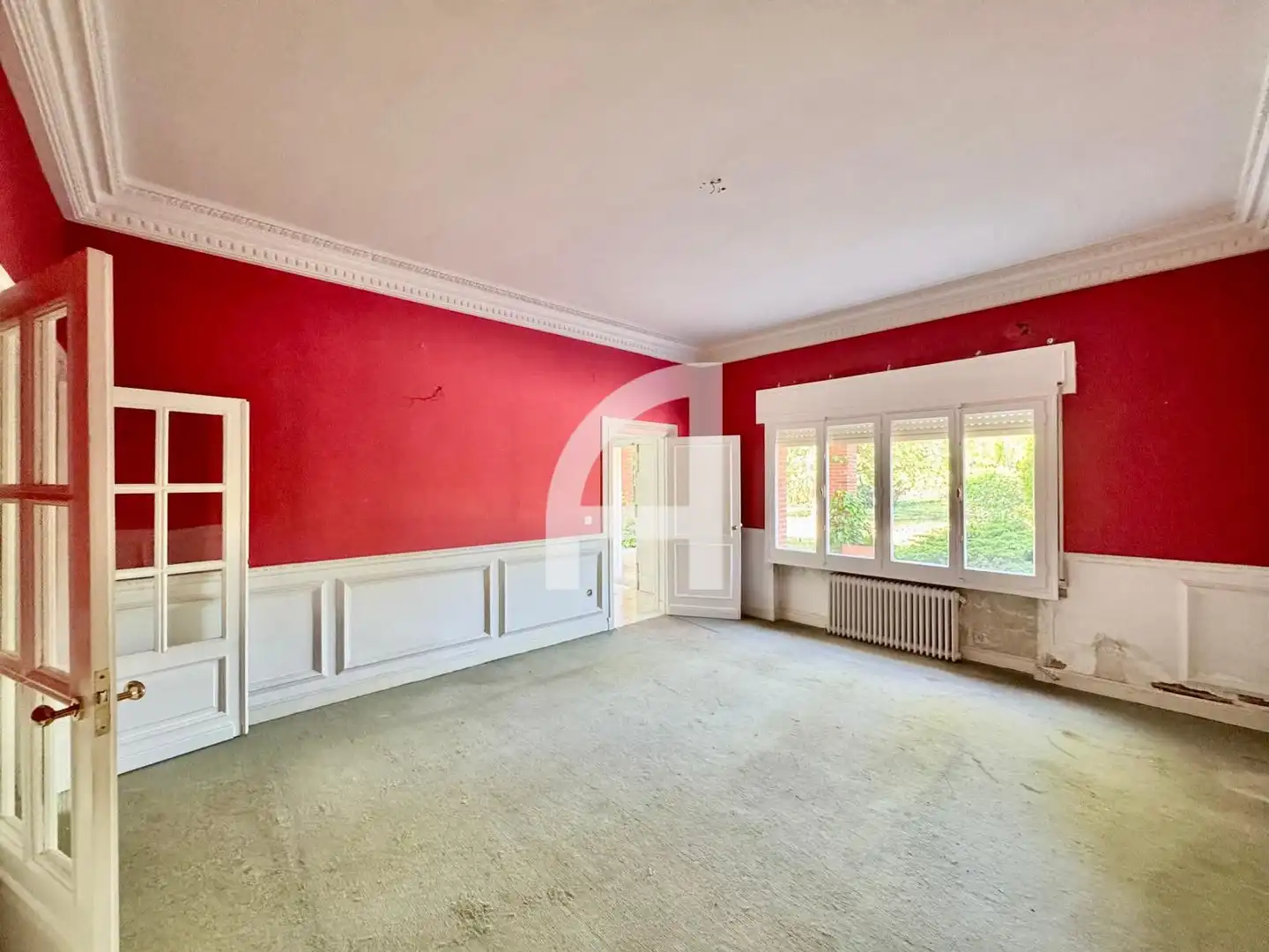 Sala de estar de Casa o chalet en venta en Villanueva de la Cañada con Aire acondicionado, Calefacción y Jardín privado