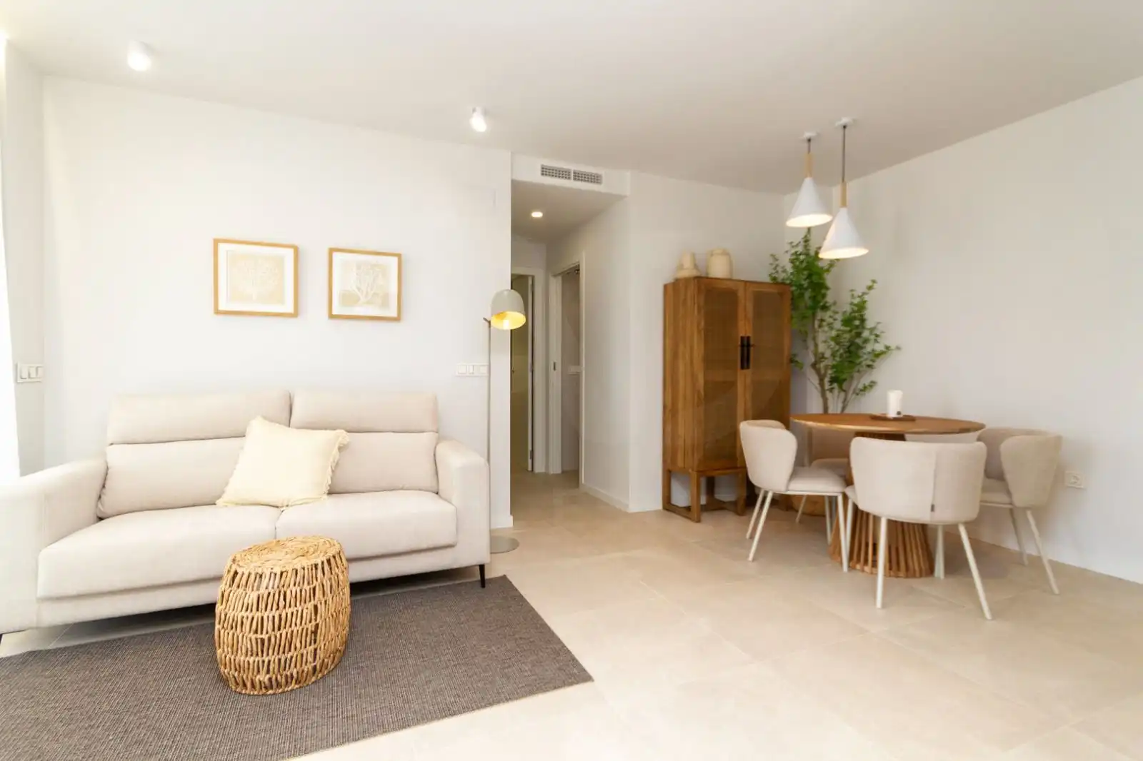 Sala de estar de Piso en venta en Els Poblets con Aire acondicionado, Calefacción y Terraza