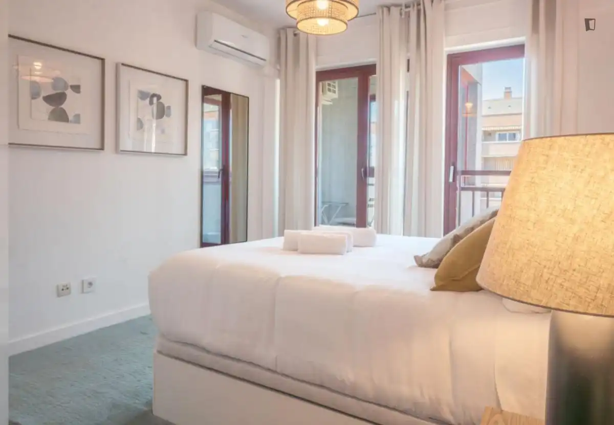 Bedroom of Apartments for rent in Madrid  with Air Conditioner, Furnished and Oven
