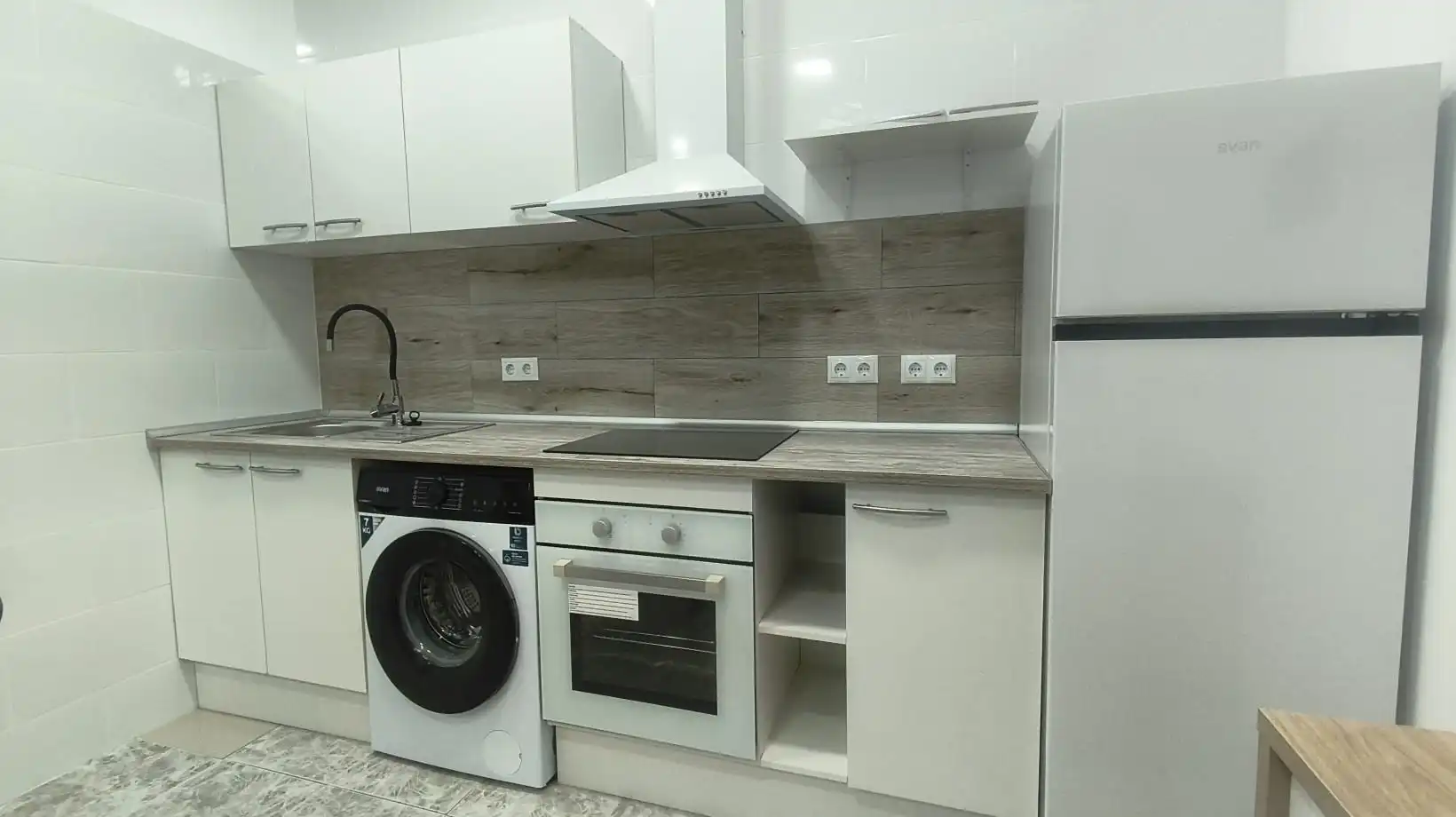 Cuina de Loft de lloguer en Toledo amb Aire condicionat, Calefacció i Moblat