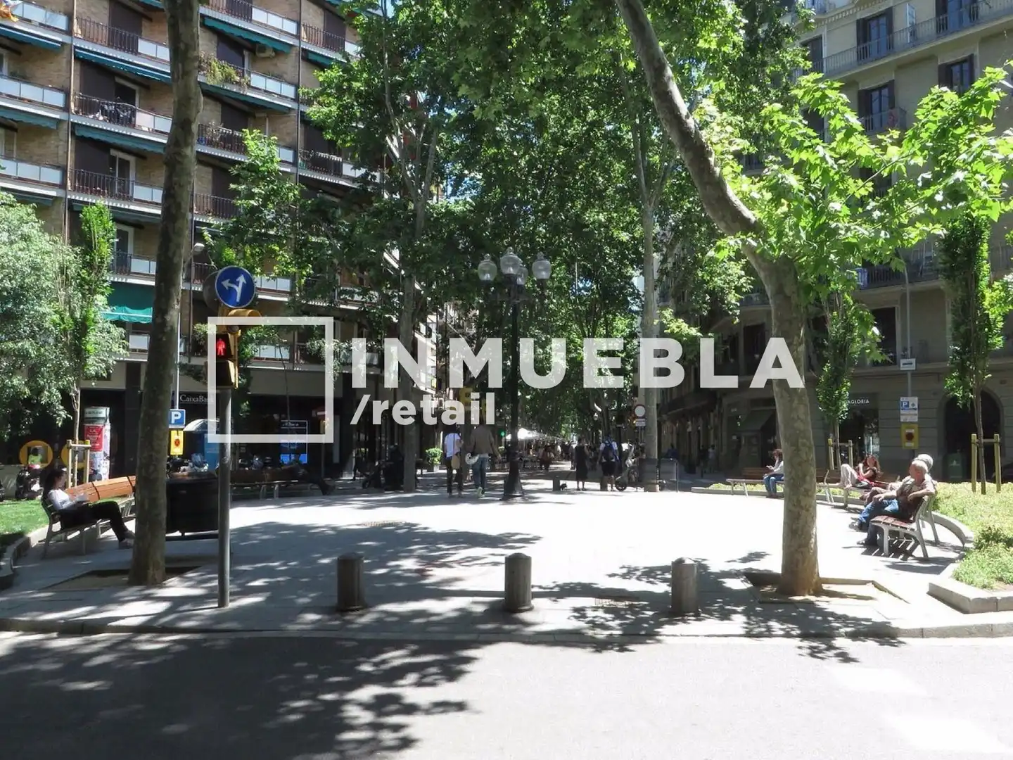 Exterior view of Commercial properties for transfer in Barcelona  with Air Conditioner, Terrace and Furnished