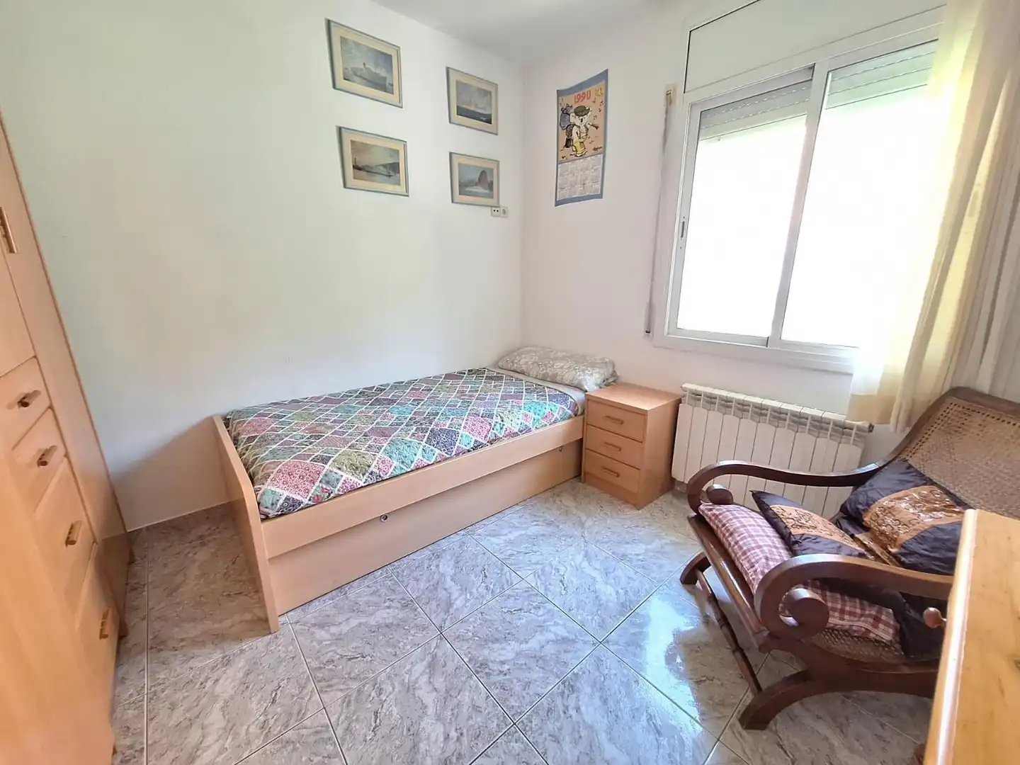 Schlafzimmer von Country house zum Verkauf in Santa Eulàlia de Ronçana mit Klimaanlage, Privatgarten und Terrasse