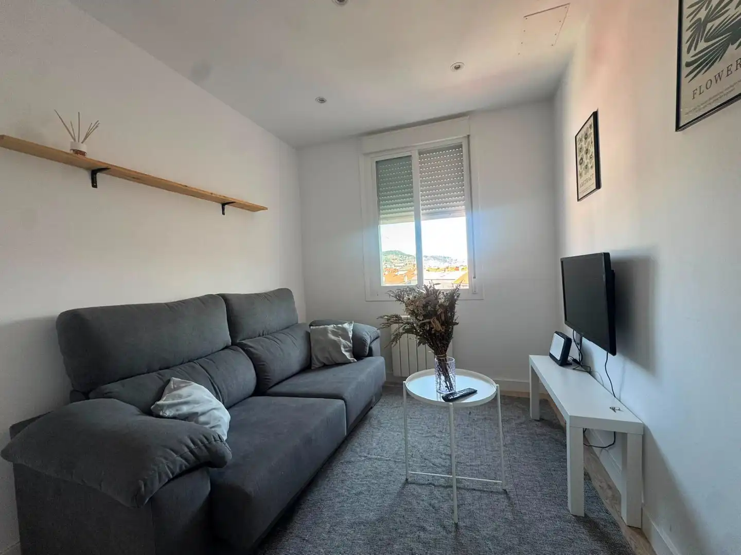 Sala de estar de Piso de alquiler en Ourense Capital  con Calefacción, Amueblado y Balcón