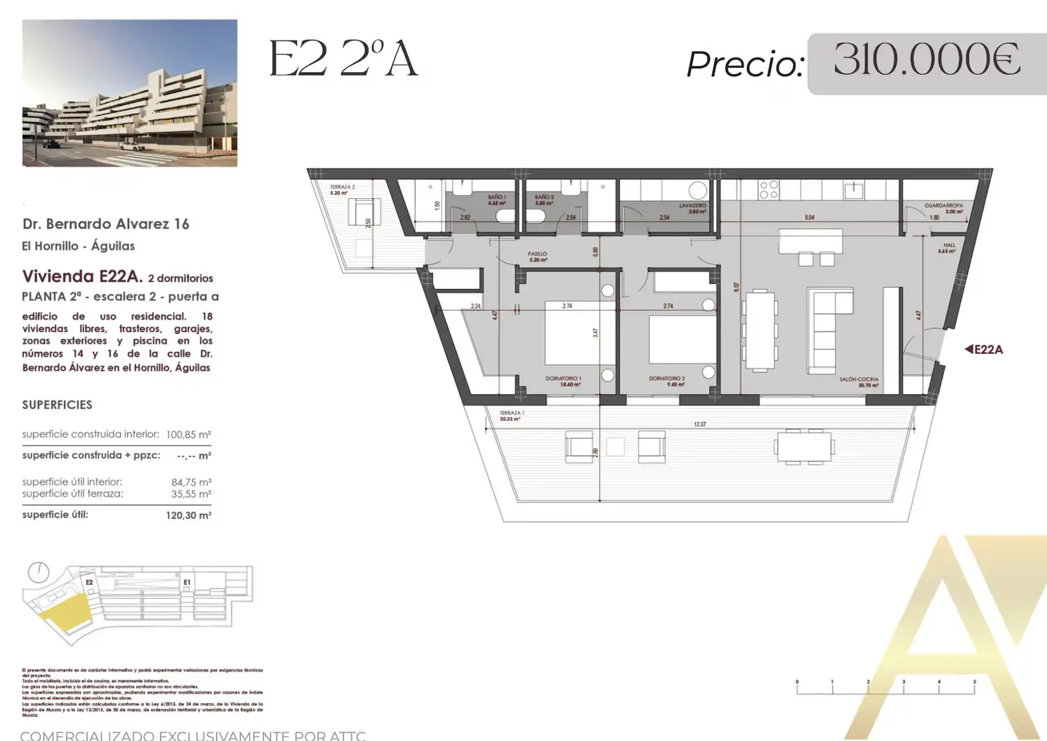Wohnung mit Terrasse zum Verkauf in El Hornillo, imagen 2