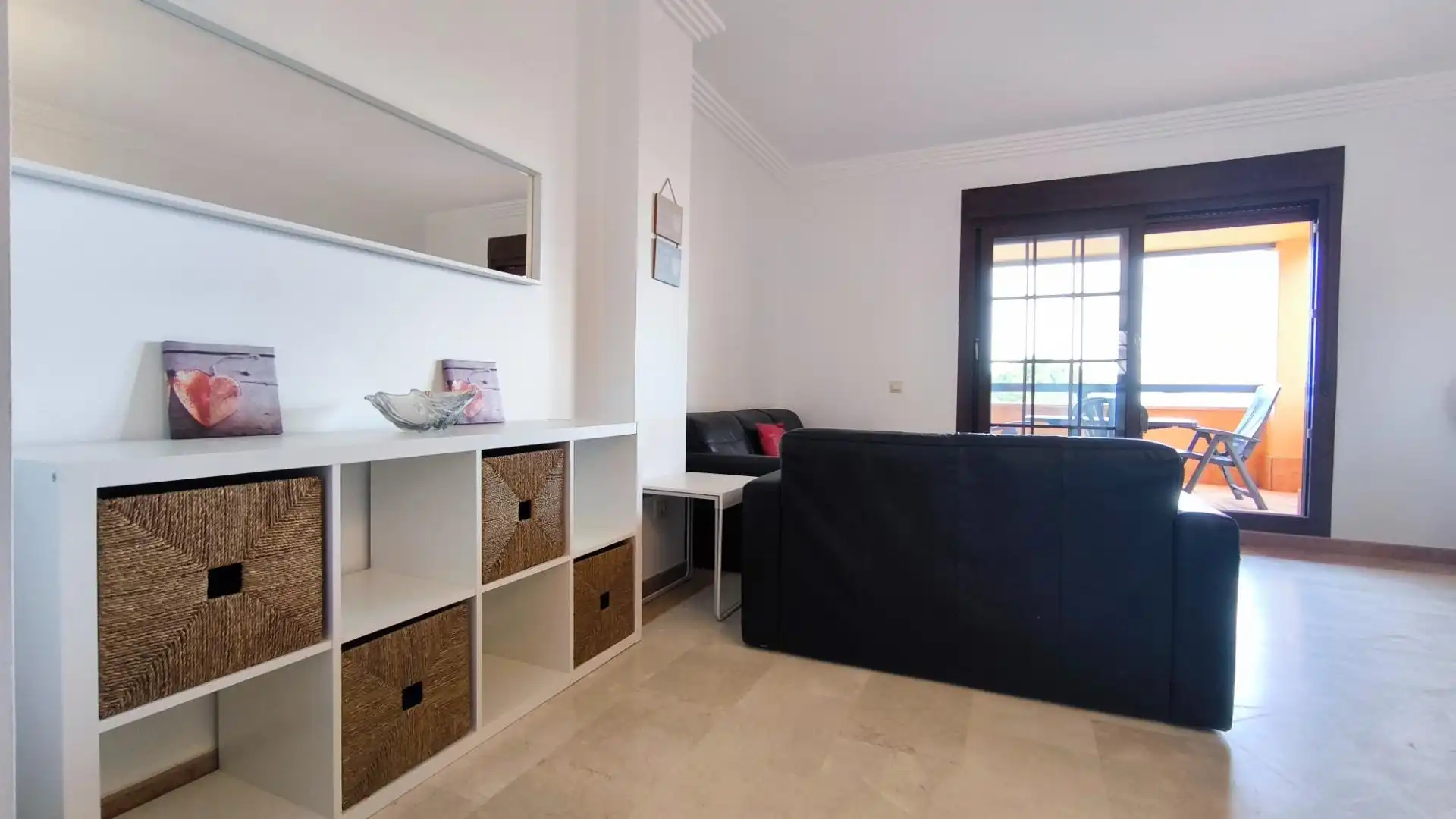Sala de estar de Apartamento de alquiler en Ayamonte con Terraza, Amueblado y Piscina comunitaria