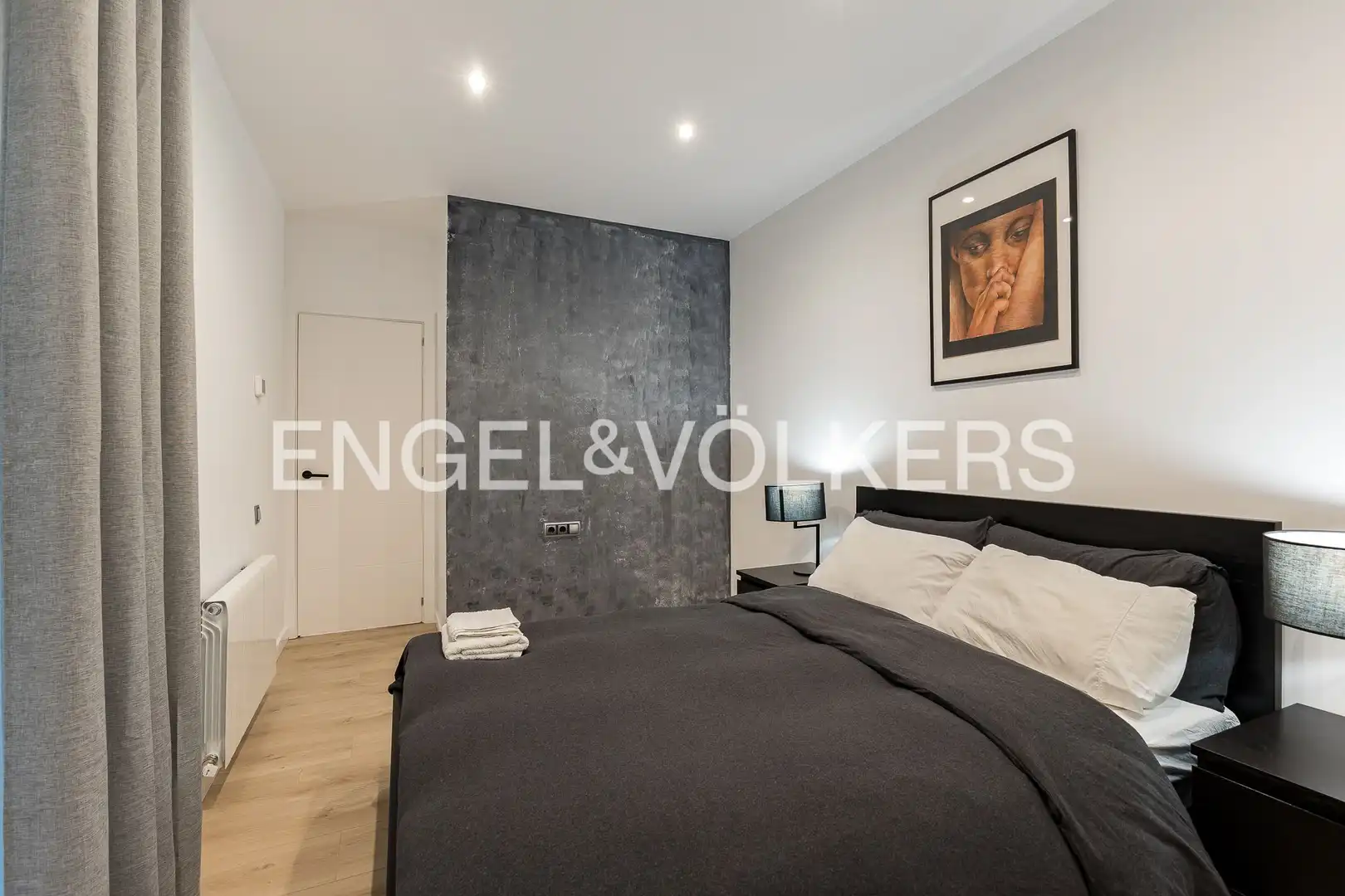 Bedroom of Flat for rent in Barcelona  with Air Conditioner, Heating and Private garden