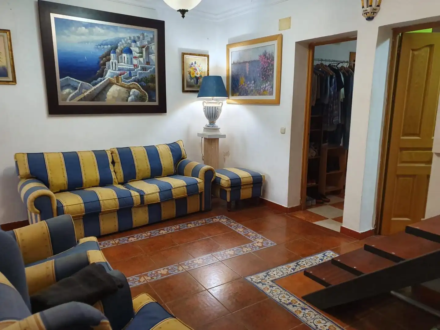 Sala de estar de Casa adosada en venta en Marbella con Aire acondicionado, Jardín privado y Terraza