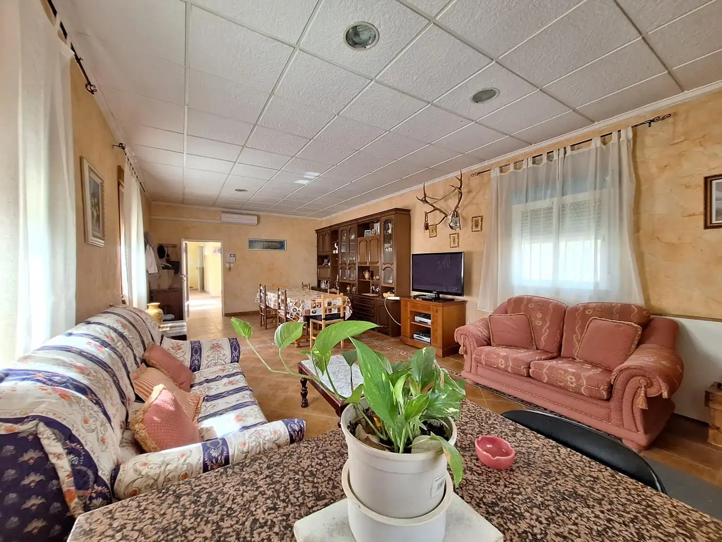 Sala d'estar de Casa o xalet en venda en Monóvar  / Monòver amb Aire condicionat, Calefacció i Jardí privat