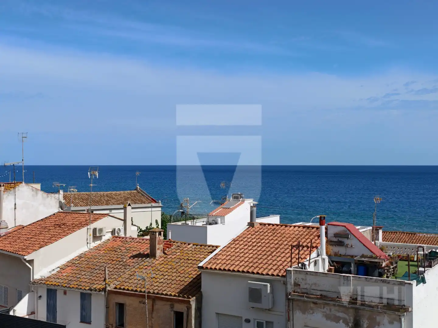 Vista exterior de Piso en venta en Montgat con Aire acondicionado, Calefacción y Parquet
