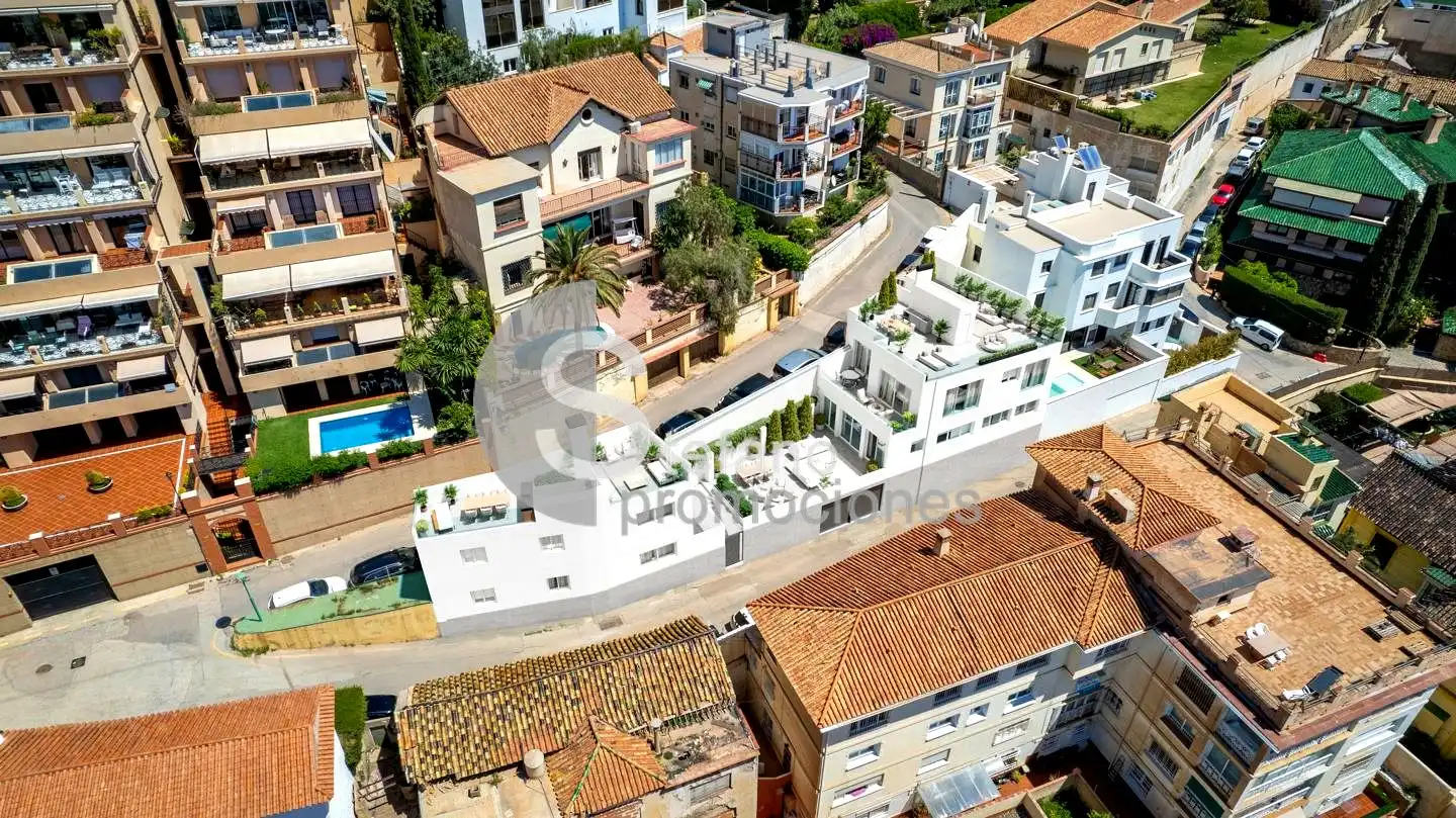 Außenansicht von Erdgeschoss zum Verkauf in Málaga mit Klimaanlage und Terrasse