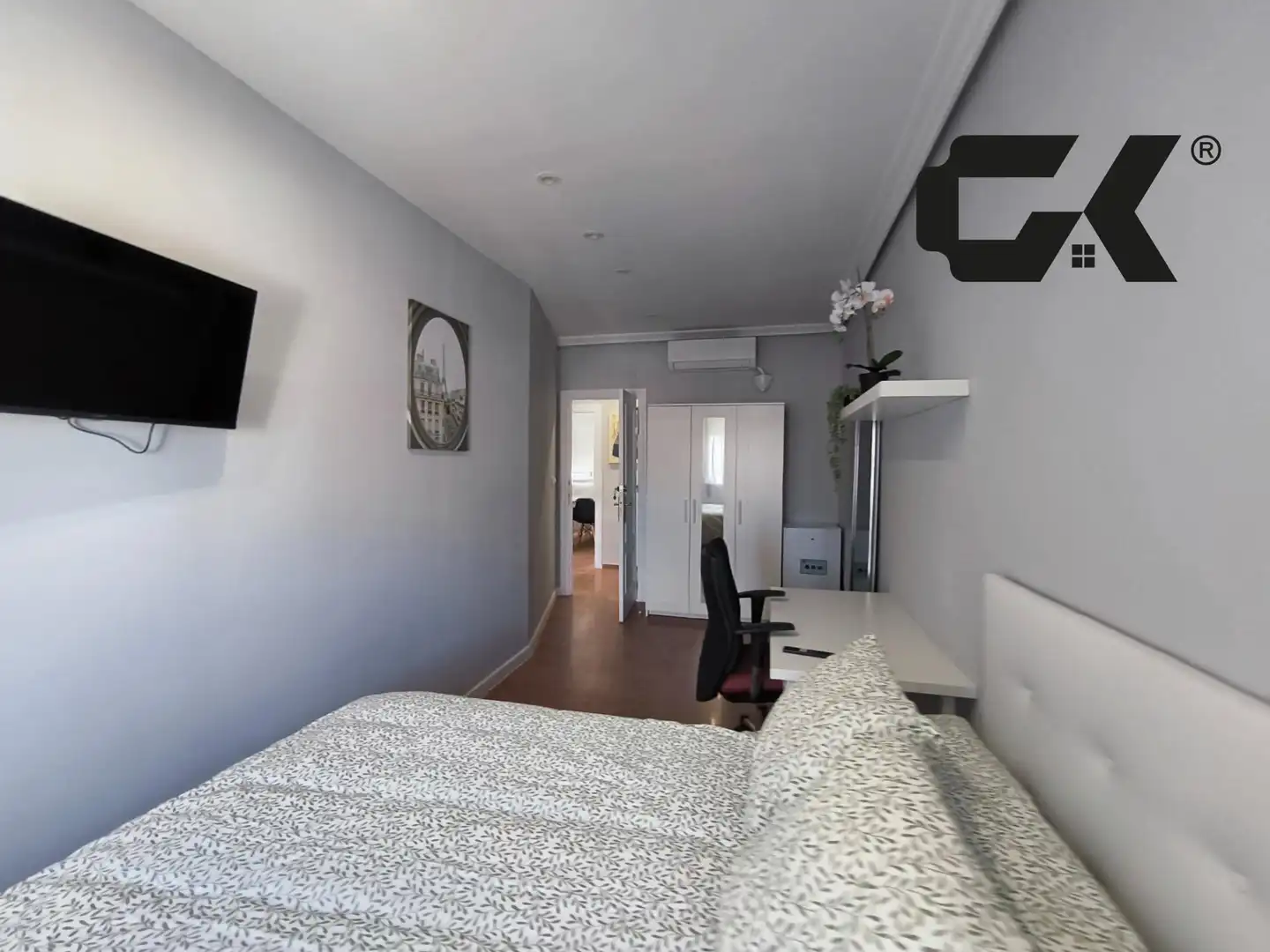 Bedroom of Flat for share in San Javier  with Air Conditioner
