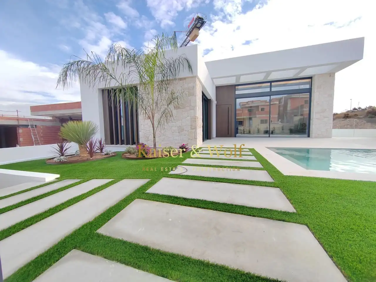 Vista exterior de Casa o chalet en venta en Rojales con Jardín privado, Terraza y Piscina