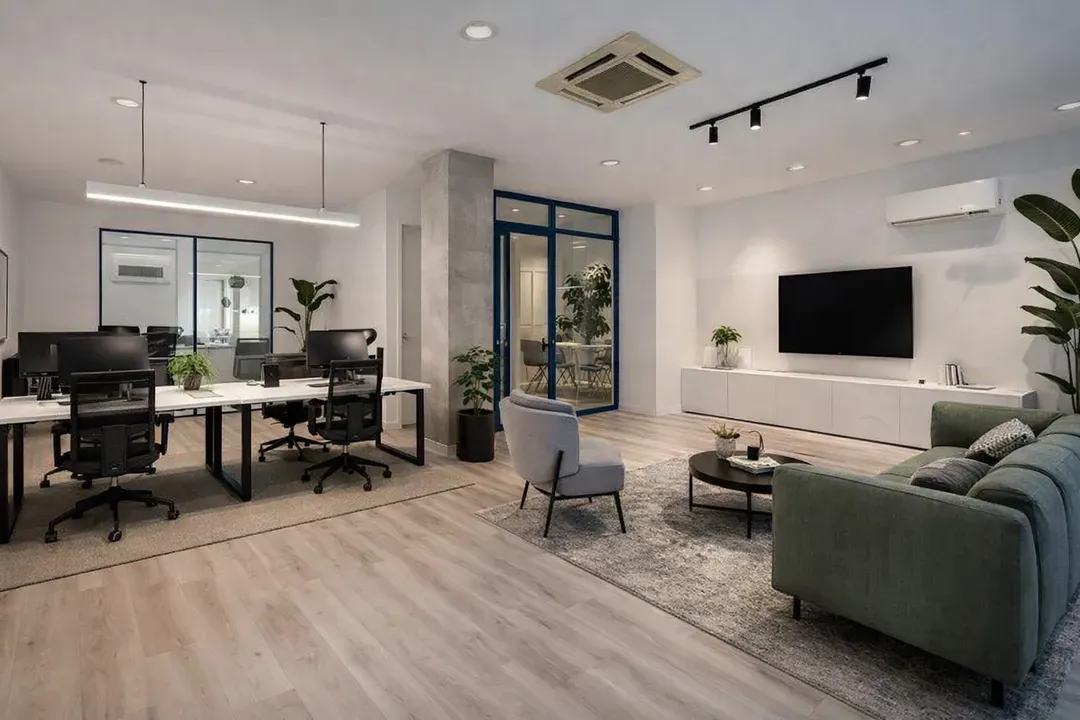 Sala de estar de Oficina de alquiler en  Madrid Capital con Aire acondicionado y Calefacción