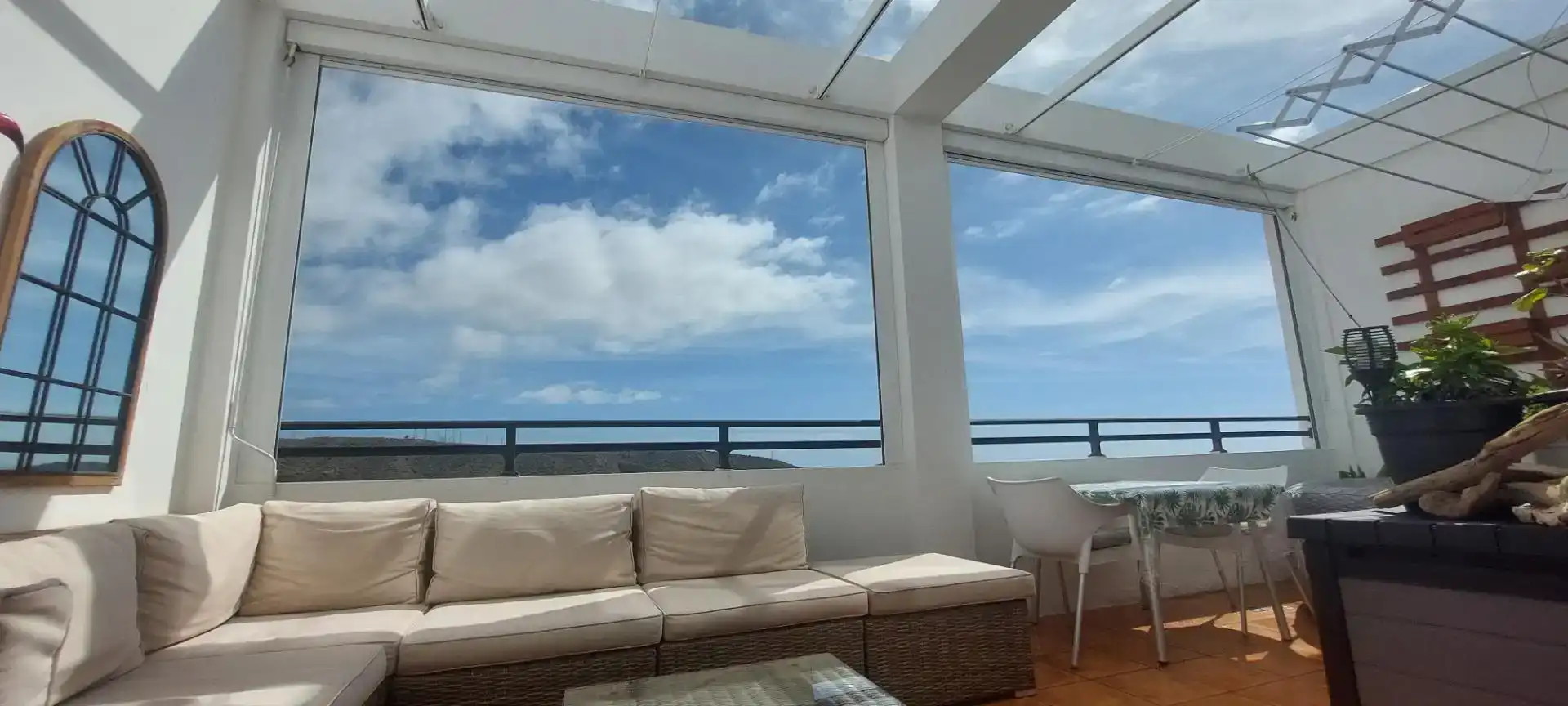 Terrace of Flat for sale in Mogán  with Air Conditioner, Private garden and Swimming Pool