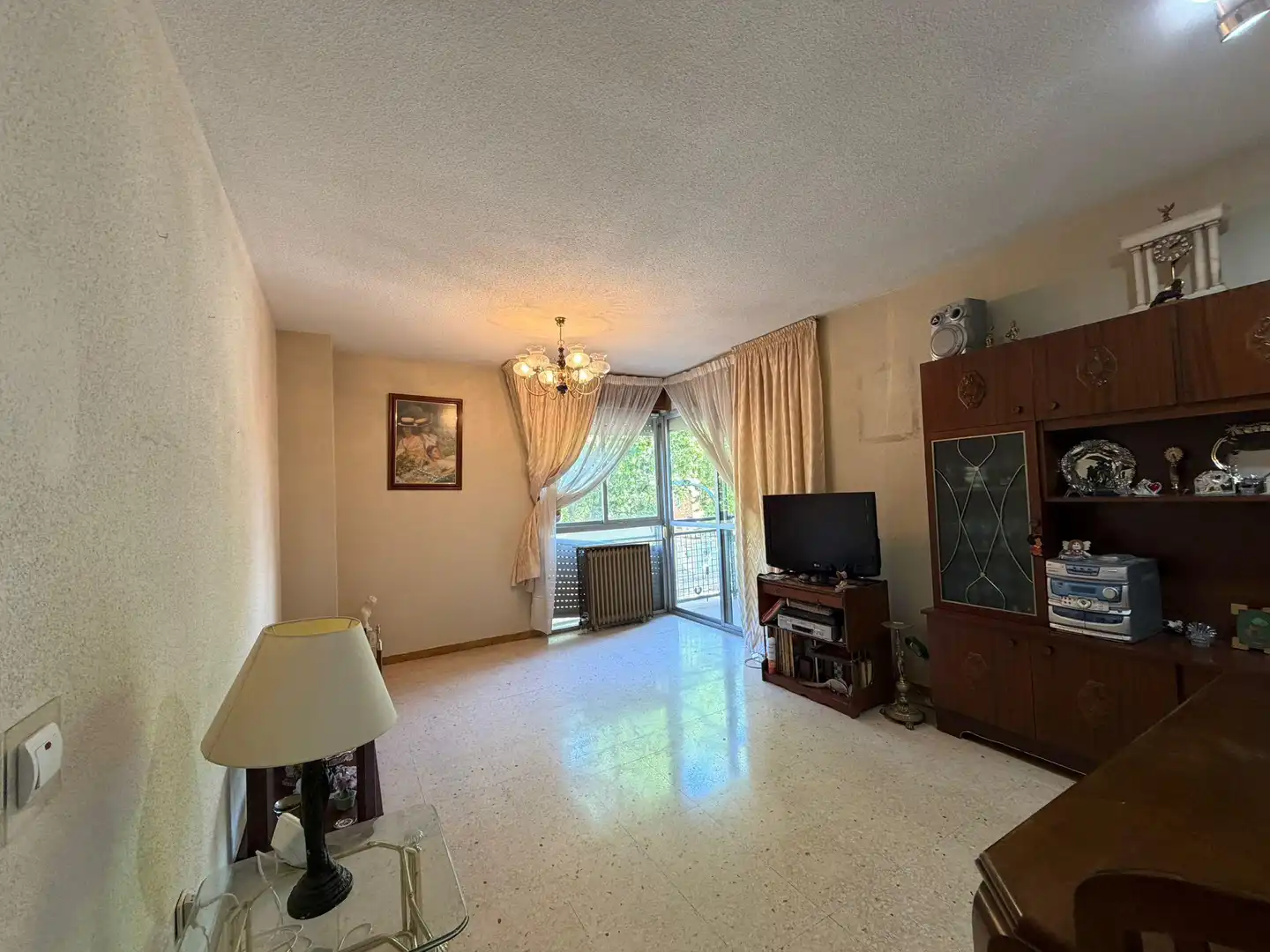 Sala de estar de Piso en venta en Madrid con Calefacción, Jardín privado y Terraza