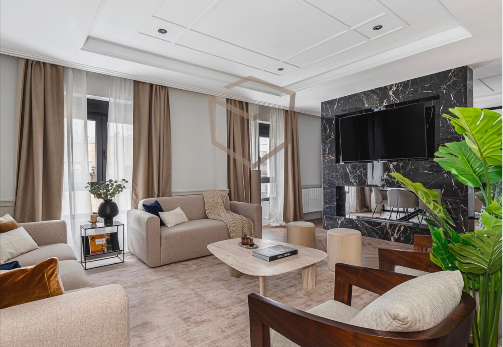 Living room of Attic for sale in  Madrid Capital  with Air Conditioner, Terrace and Storage room