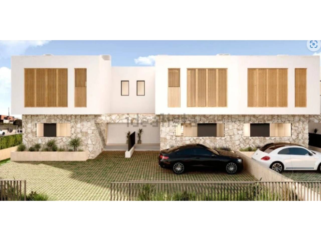 Exterior view of Single-family semi-detached for sale in Alcúdia  with Air Conditioner, Heating and Private garden