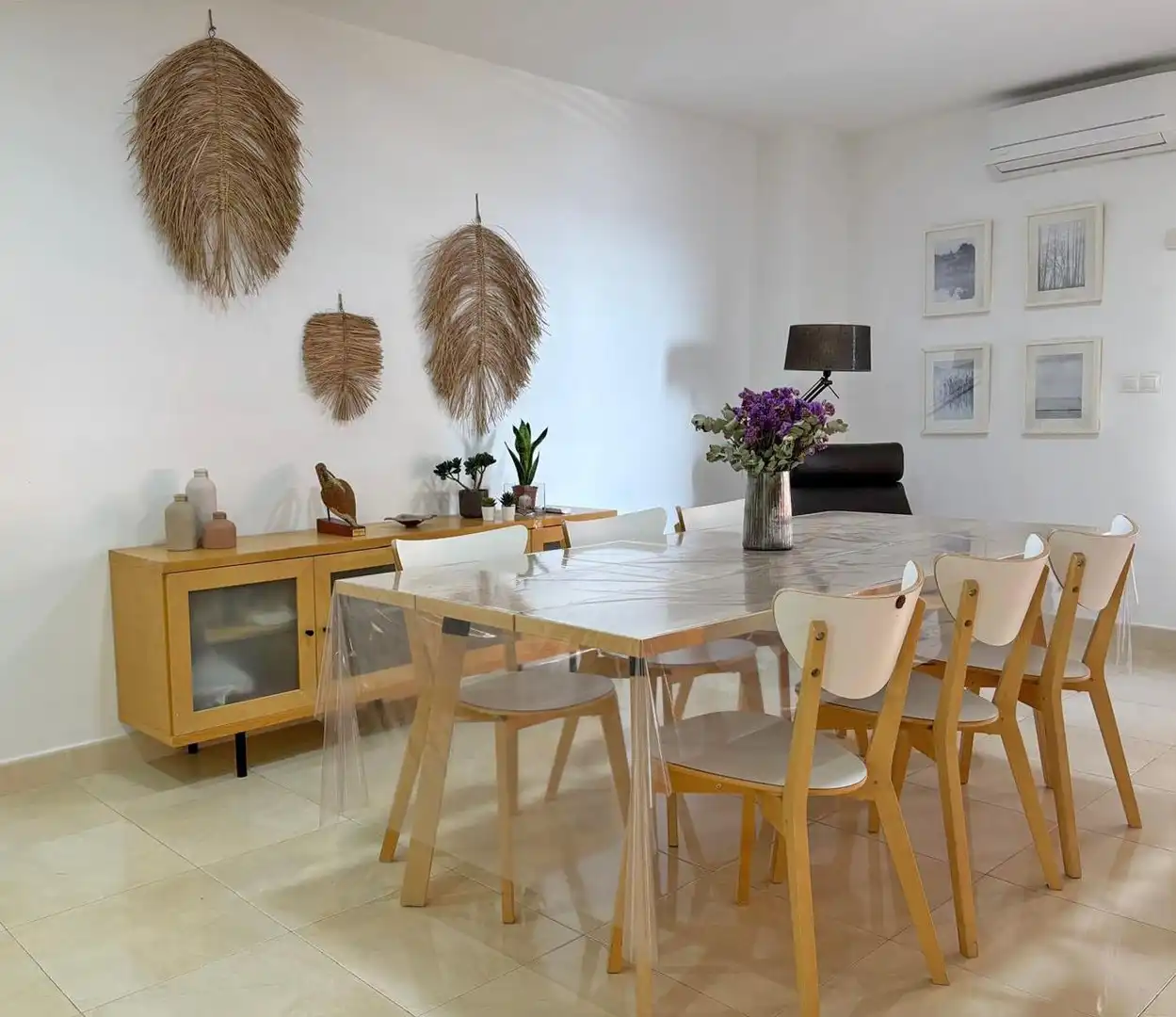 Dining room of Flat for rent in Santa Pola  with Heating, Terrace and Furnished