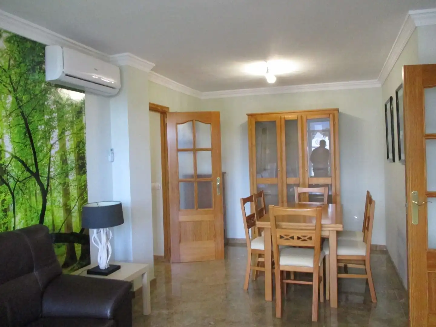 Menjador de Apartament de lloguer en Alhaurín de la Torre amb Aire condicionat, Moblat i Forn