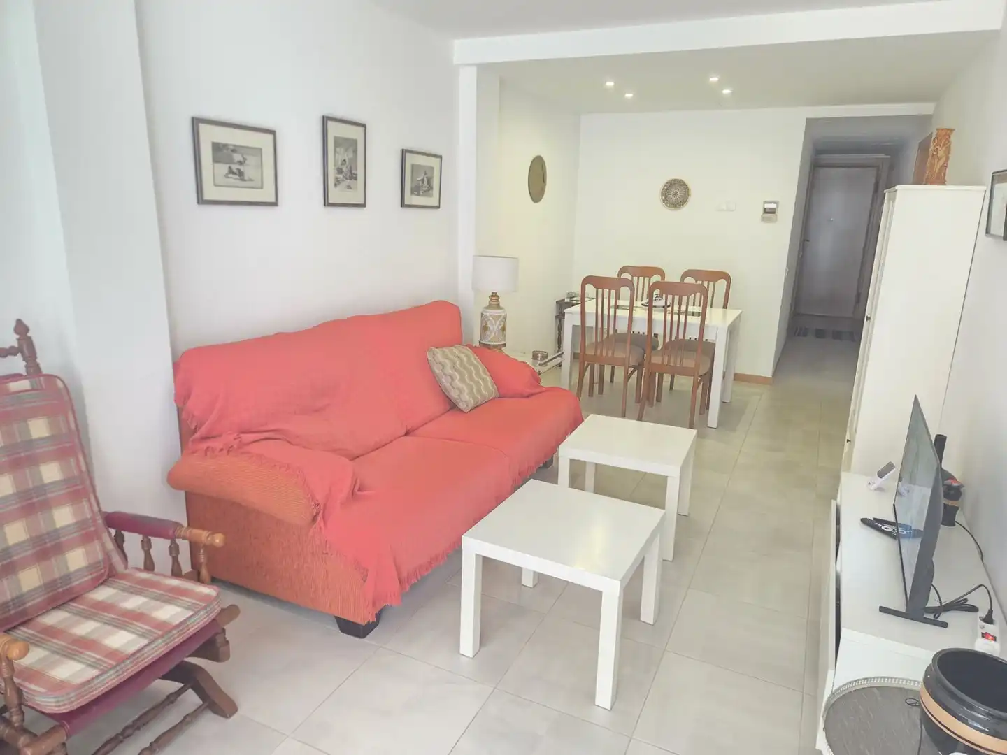 Sala de estar de Apartamento de alquiler en Benicarló con Aire acondicionado, Calefacción y Terraza