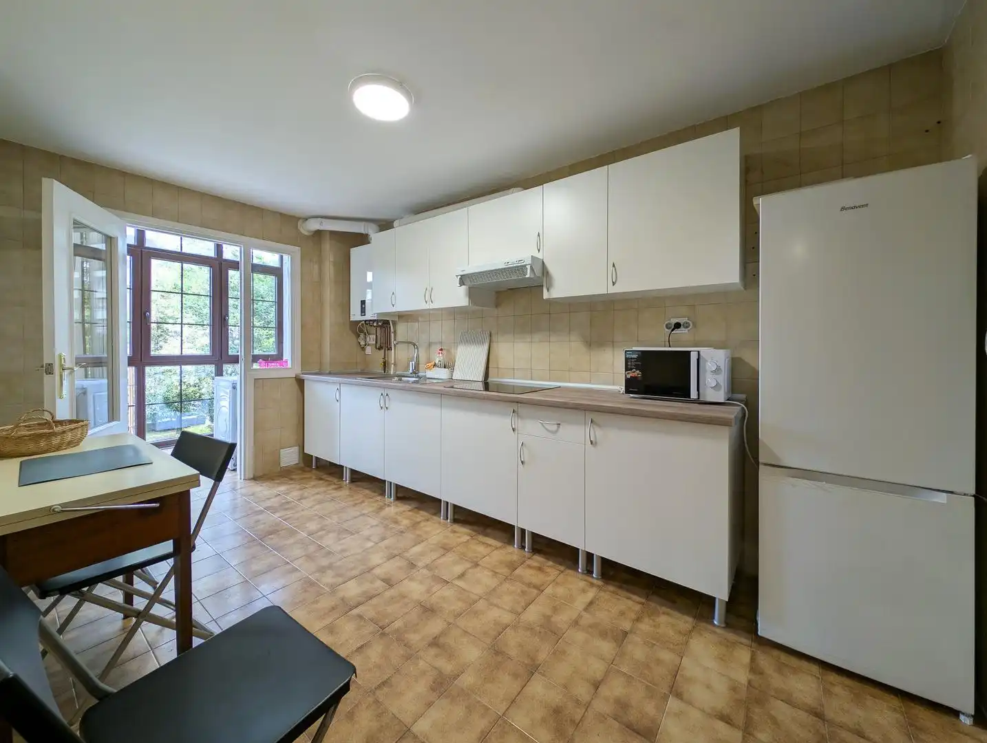 Küche von Wohnung zur Miete in Santander mit Heizung, Parkett und Möbliert