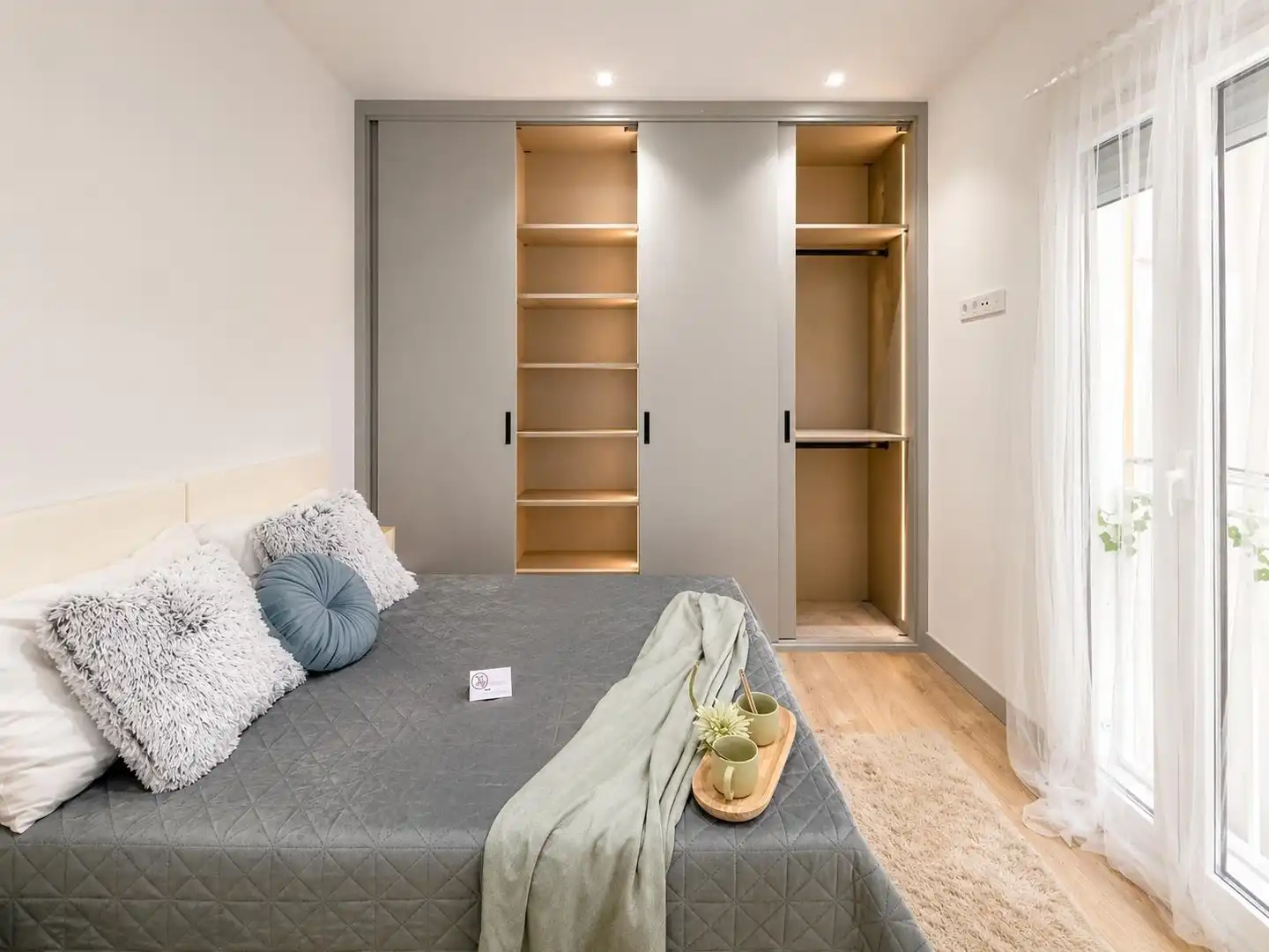 Schlafzimmer von Wohnung zum Verkauf in Madrid mit Klimaanlage und Heizung