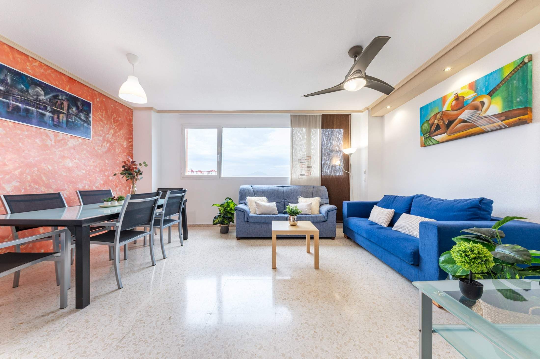 Sala d'estar de Pis en venda en Alicante / Alacant amb Jardí privat, Terrassa i Traster