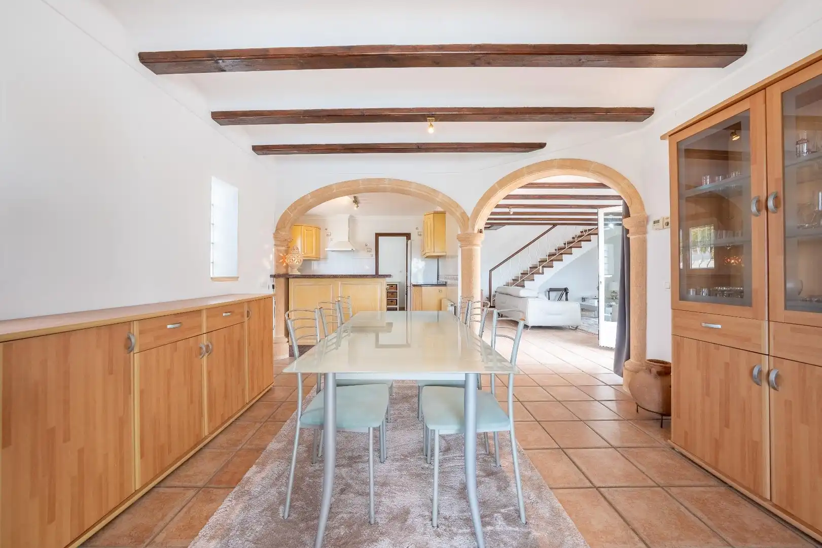 Dining room of Houses for sale in Jávea / Xàbia  with Air Conditioner, Heating and Private garden