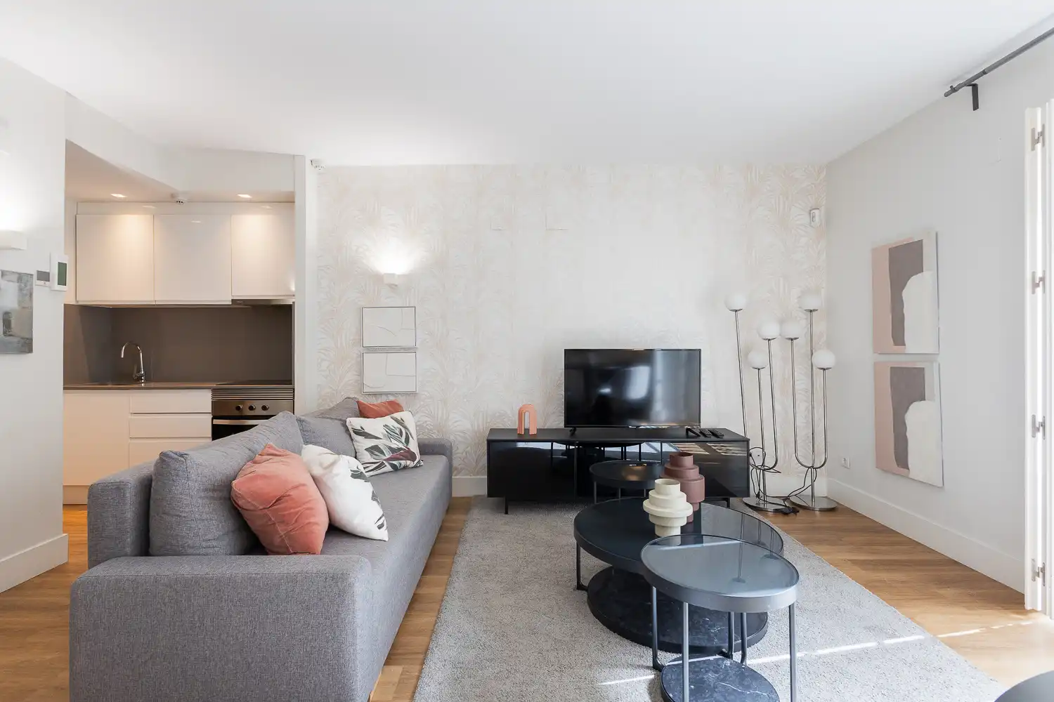 Sala de estar de Piso de alquiler en Valencia con Aire acondicionado, Calefacción y Jardín privado