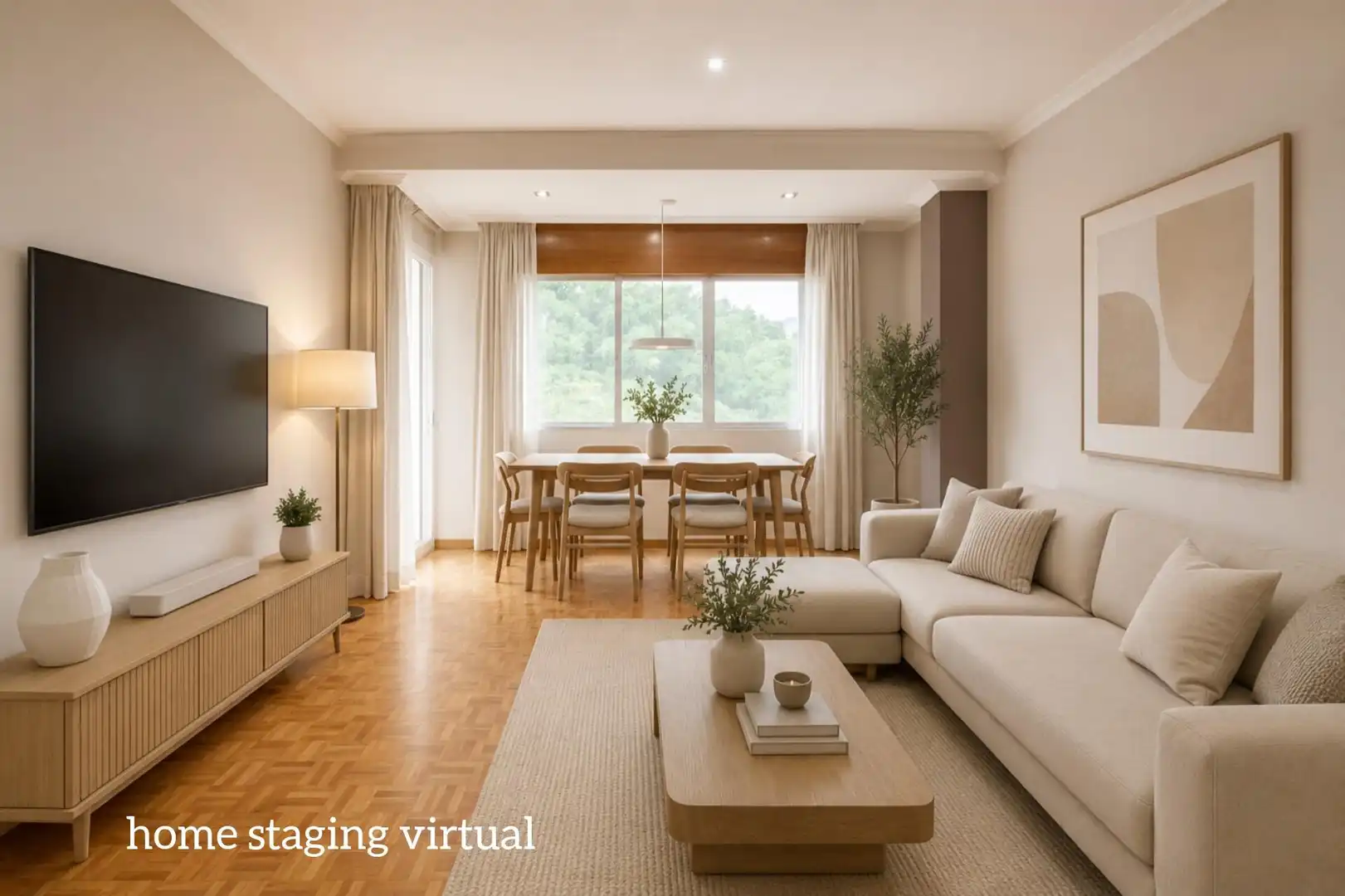 Sala de estar de Piso en venta en Pontevedra Capital  con Parquet, Trastero y Balcón