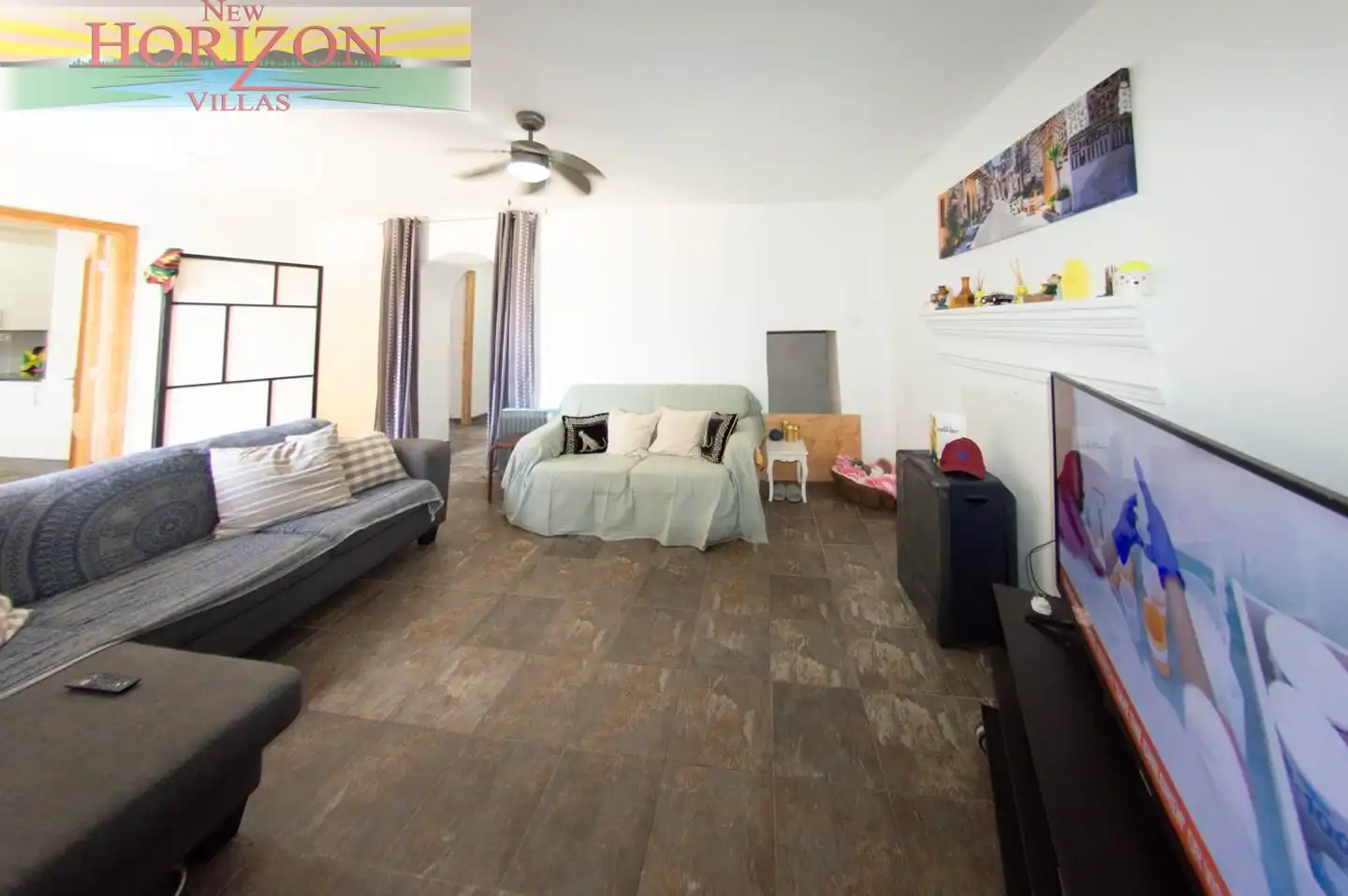 Sala de estar de Casa adosada en venta en Arboleas con Jardín privado y Terraza