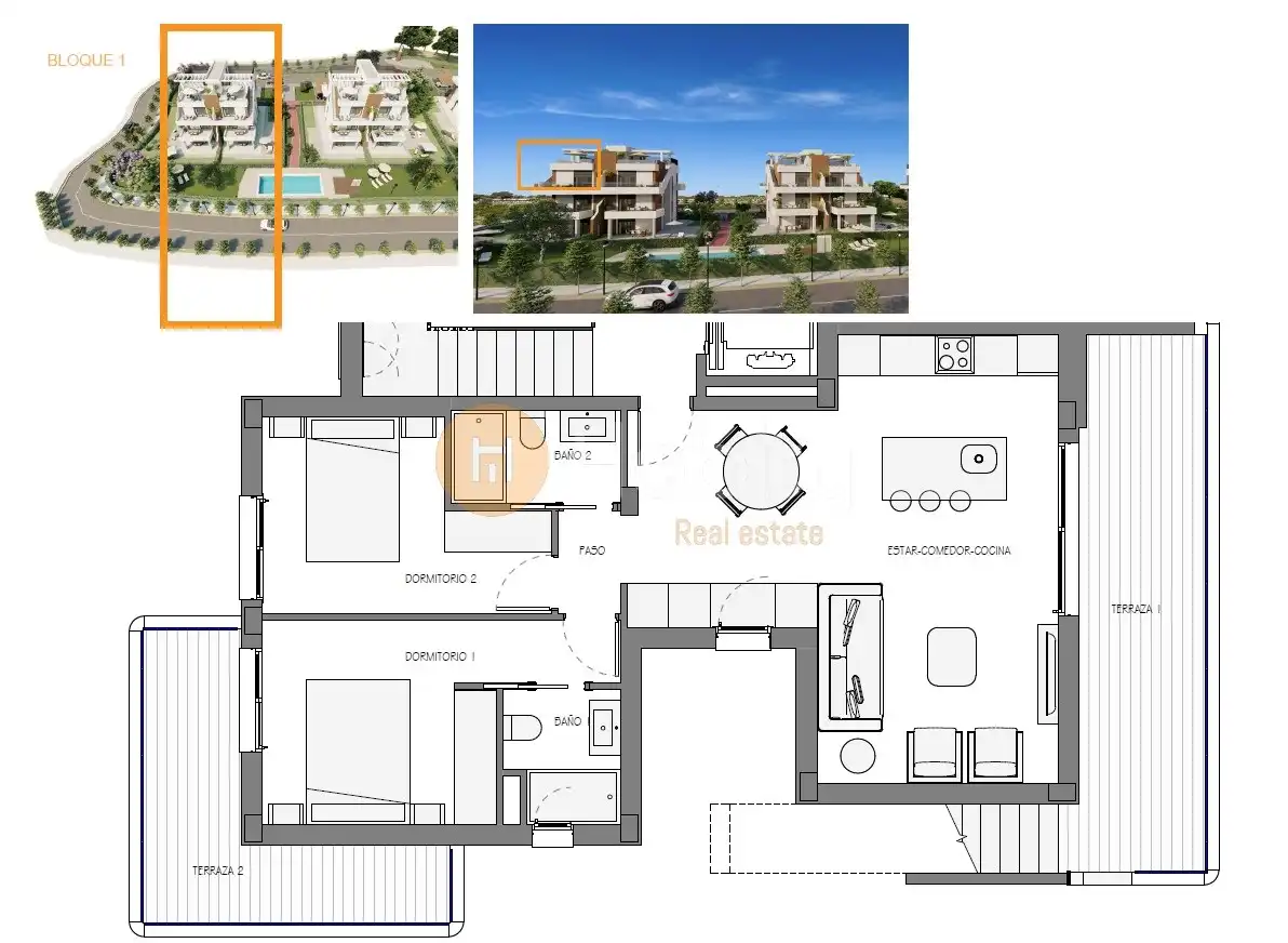 Apartament en venda en Fuente Álamo de Murcia amb Aire condicionat, Calefacció i Jardí privat