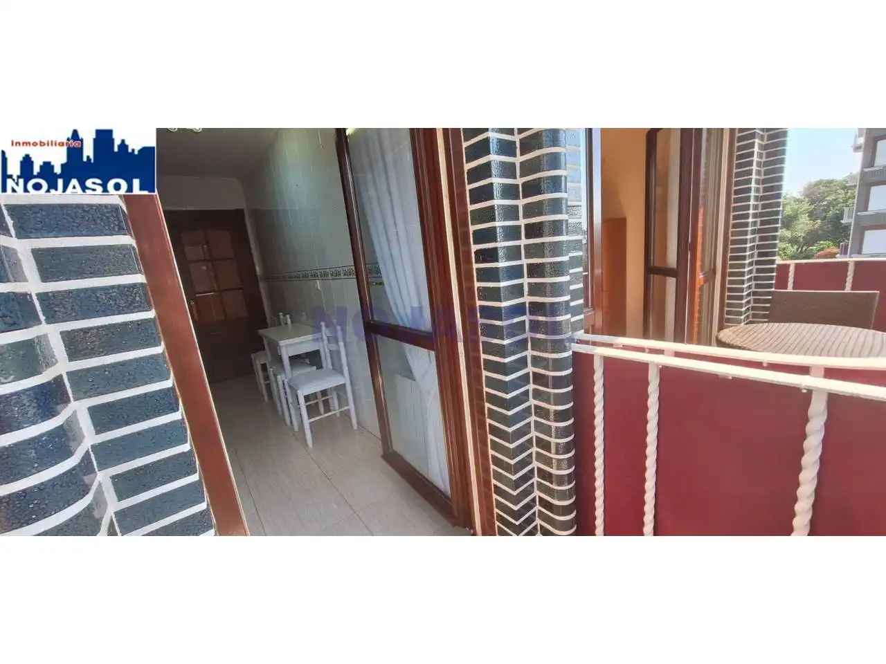 Terraza de Apartamento de alquiler en Noja con Calefacción, Terraza y Amueblado