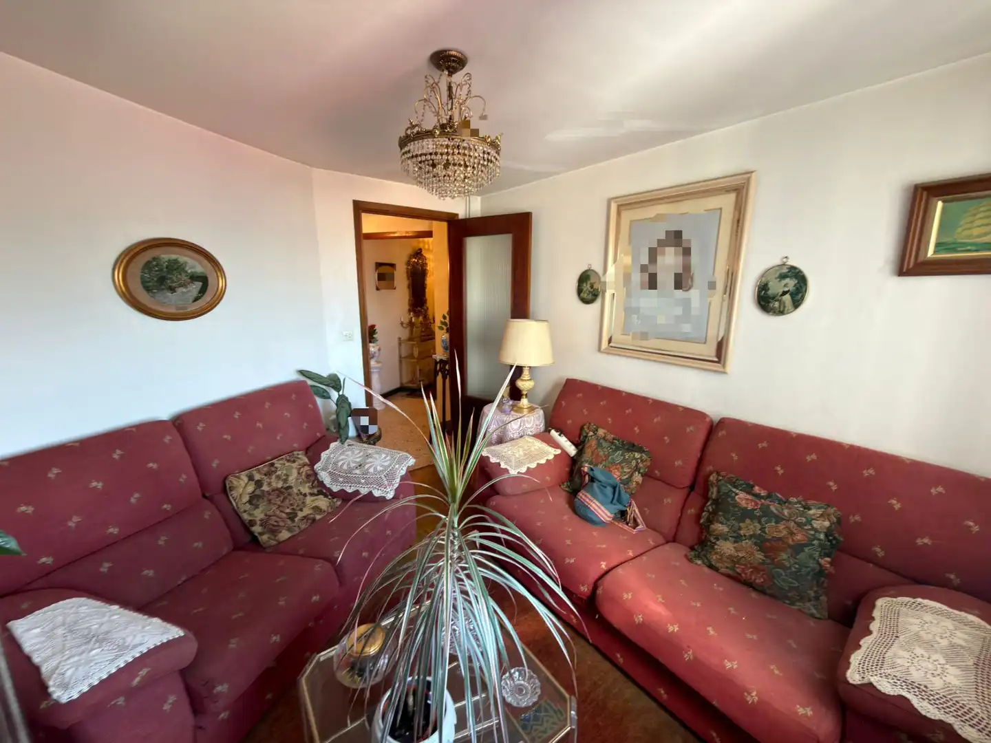 Sala de estar de Piso en venta en Pontevedra Capital  con Calefacción, Parquet y Horno