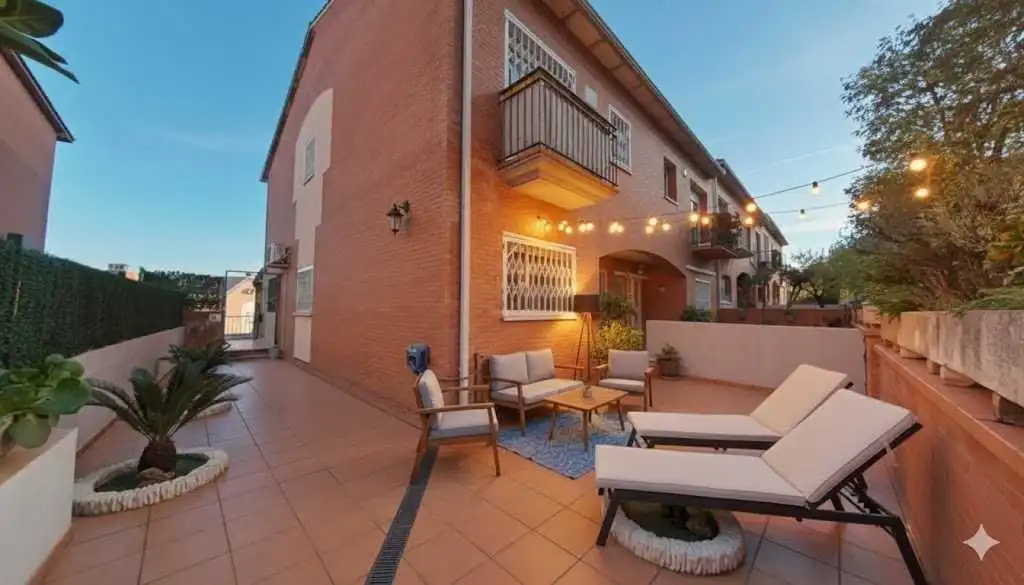 Terraza de Casa o chalet en venta en Santa Perpètua de Mogoda con Aire acondicionado, Calefacción y Jardín privado