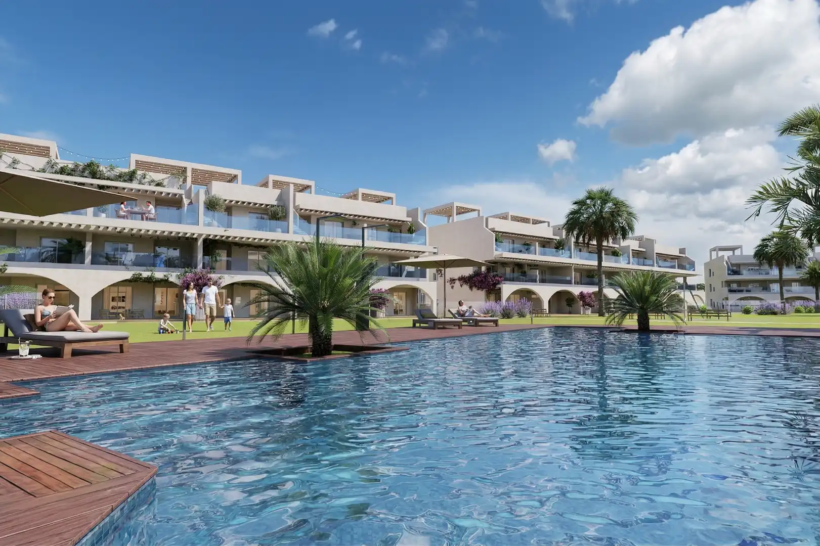 Apartment with pool for sale in Las Salinas
