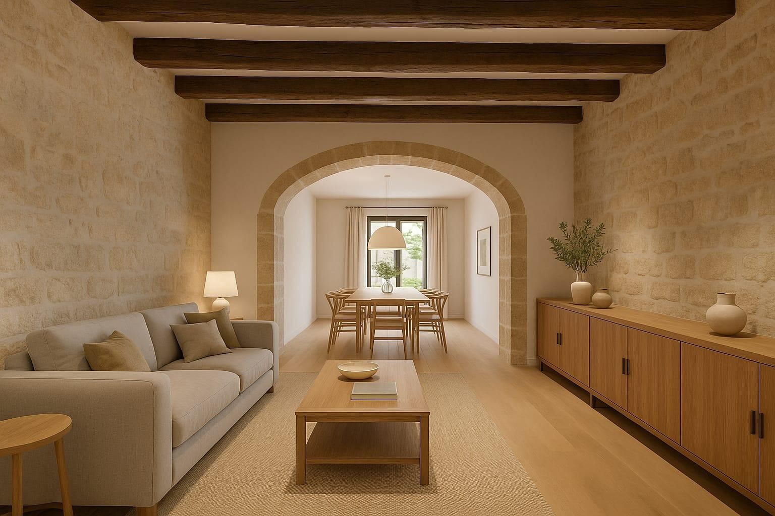 Sala de estar de Finca rústica en venta en Masllorenç