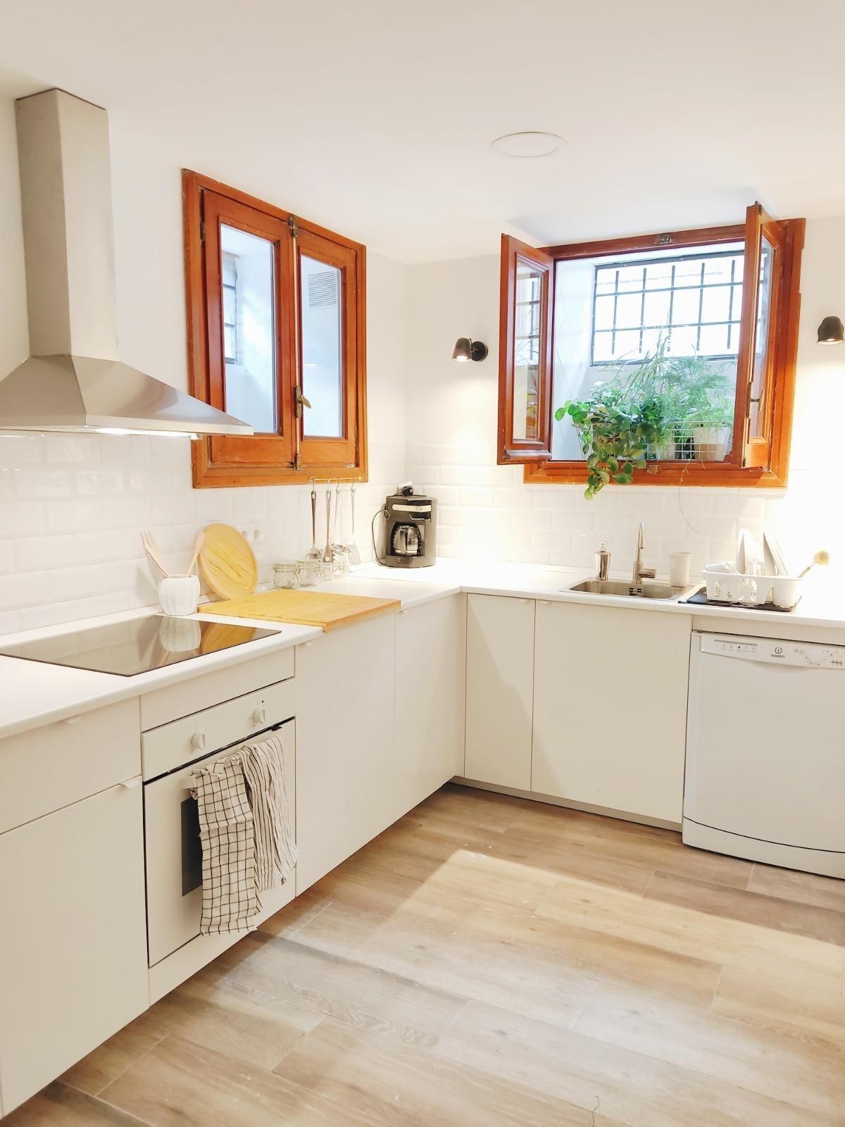 Kitchen of Single-family semi-detached for sale in  Madrid Capital  with Air Conditioner, Heating and Terrace